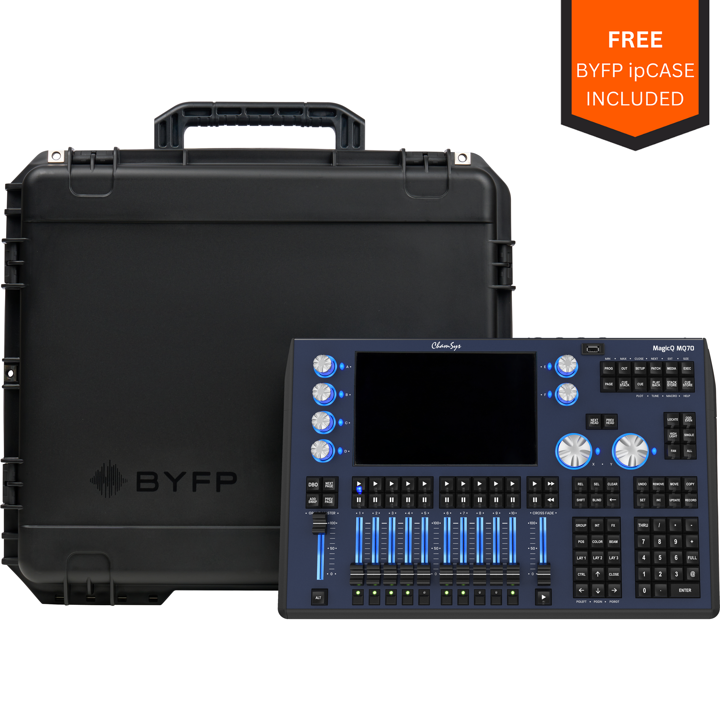Chamsys MagicQ MQ70 Lighting Console tourPack with BYFP ipCase