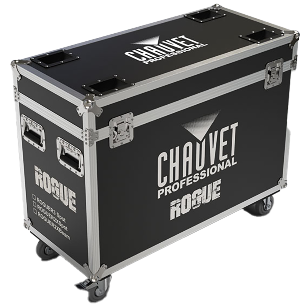 Chauvet Pro Maverick Force S/1 Spot, S/2 Profile, Rogue R2 X/R3 Spot: 2-Fixture Flight Case