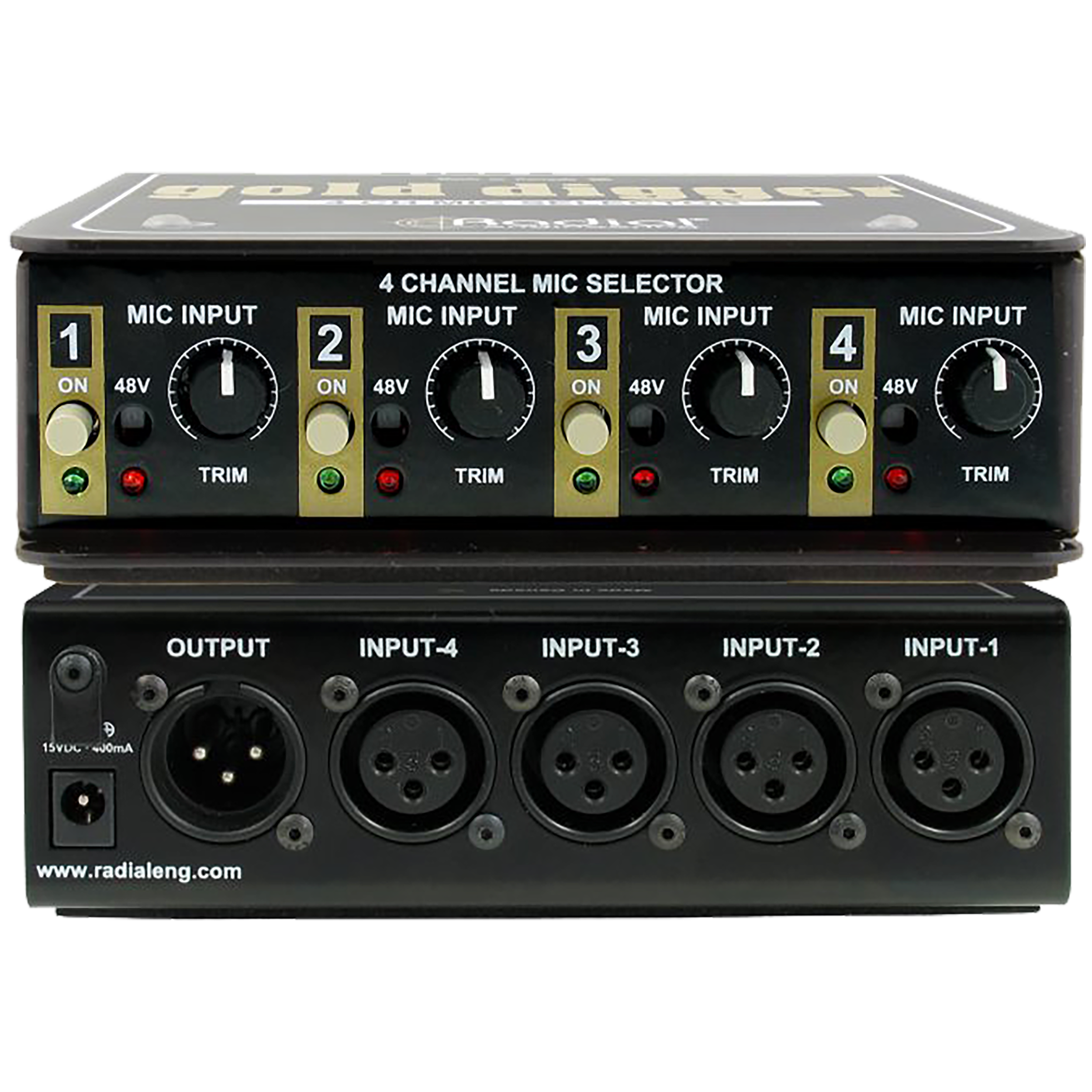 Gold Digger 4-Channel Mic Selector
