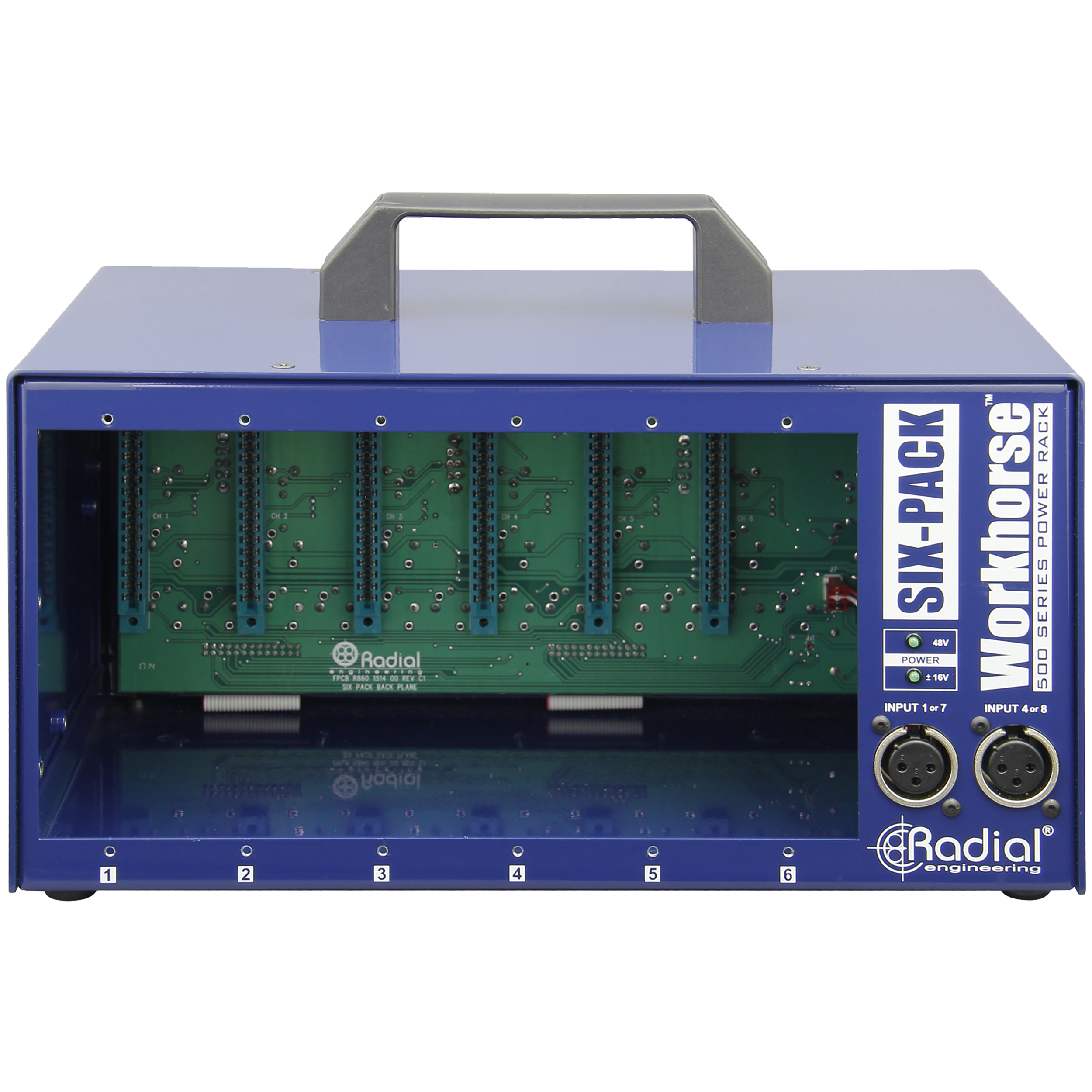 Radial SixPack 6-Slot Desktop Power Rack