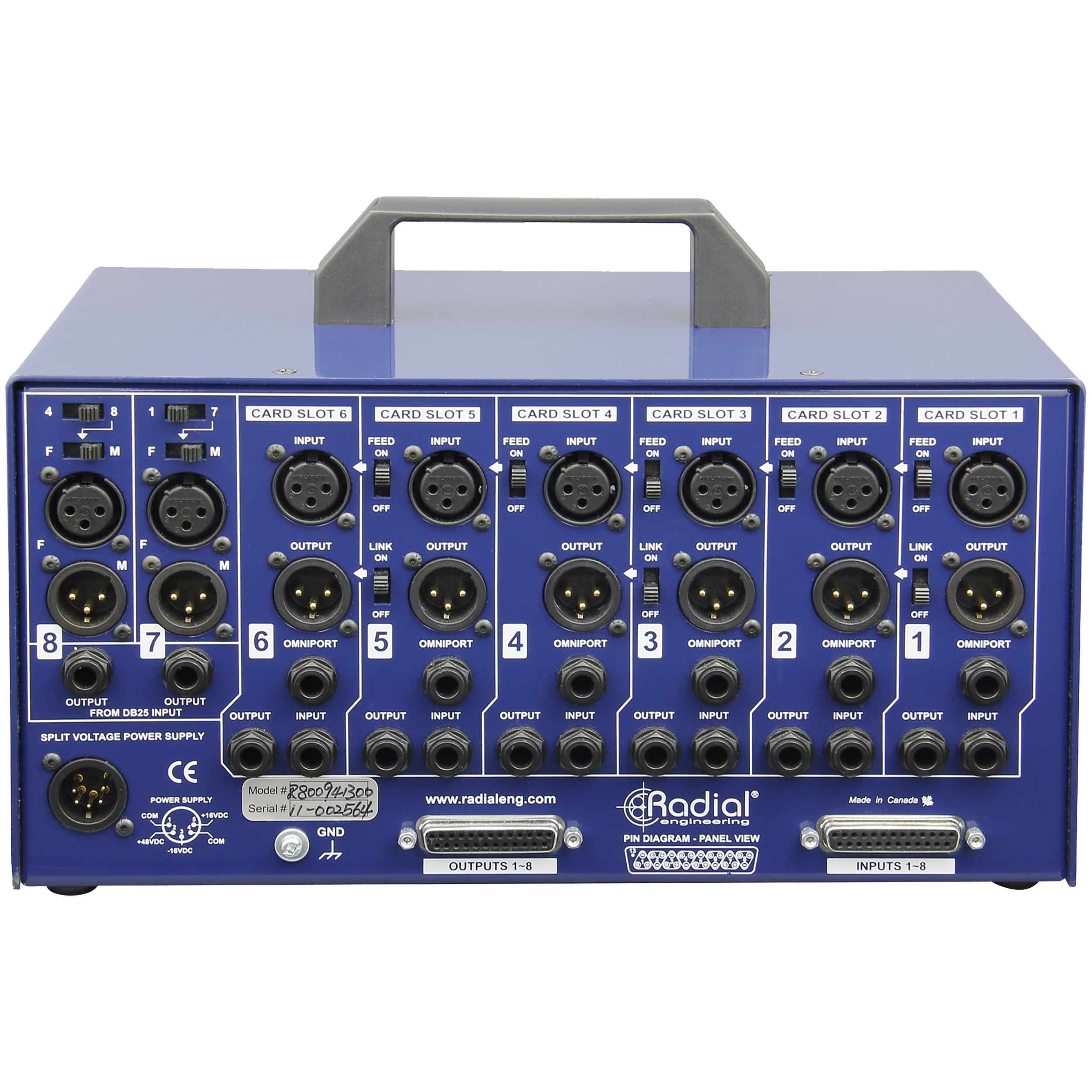 Radial SixPack 6-Slot Desktop Power Rack