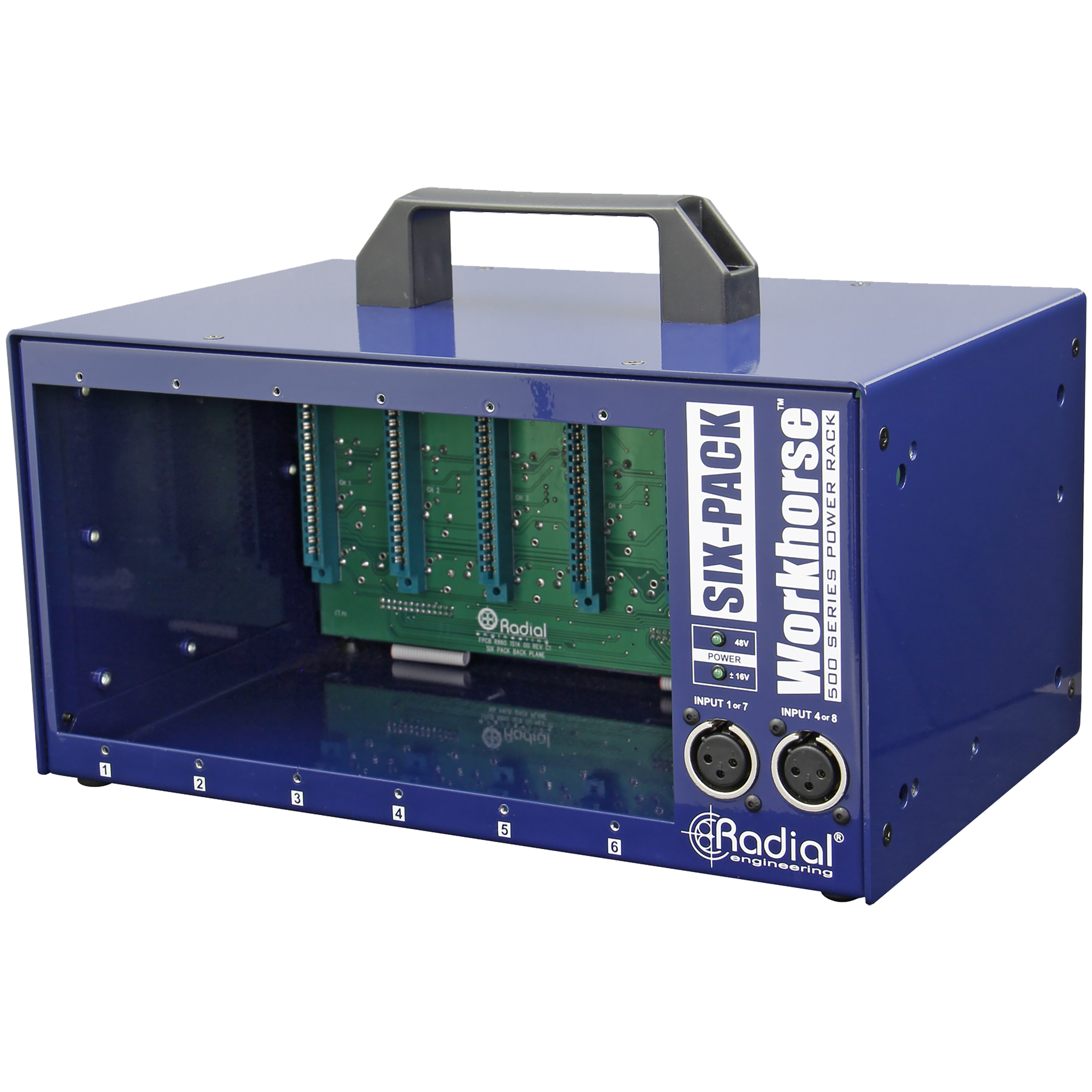 Radial SixPack 6-Slot Desktop Power Rack