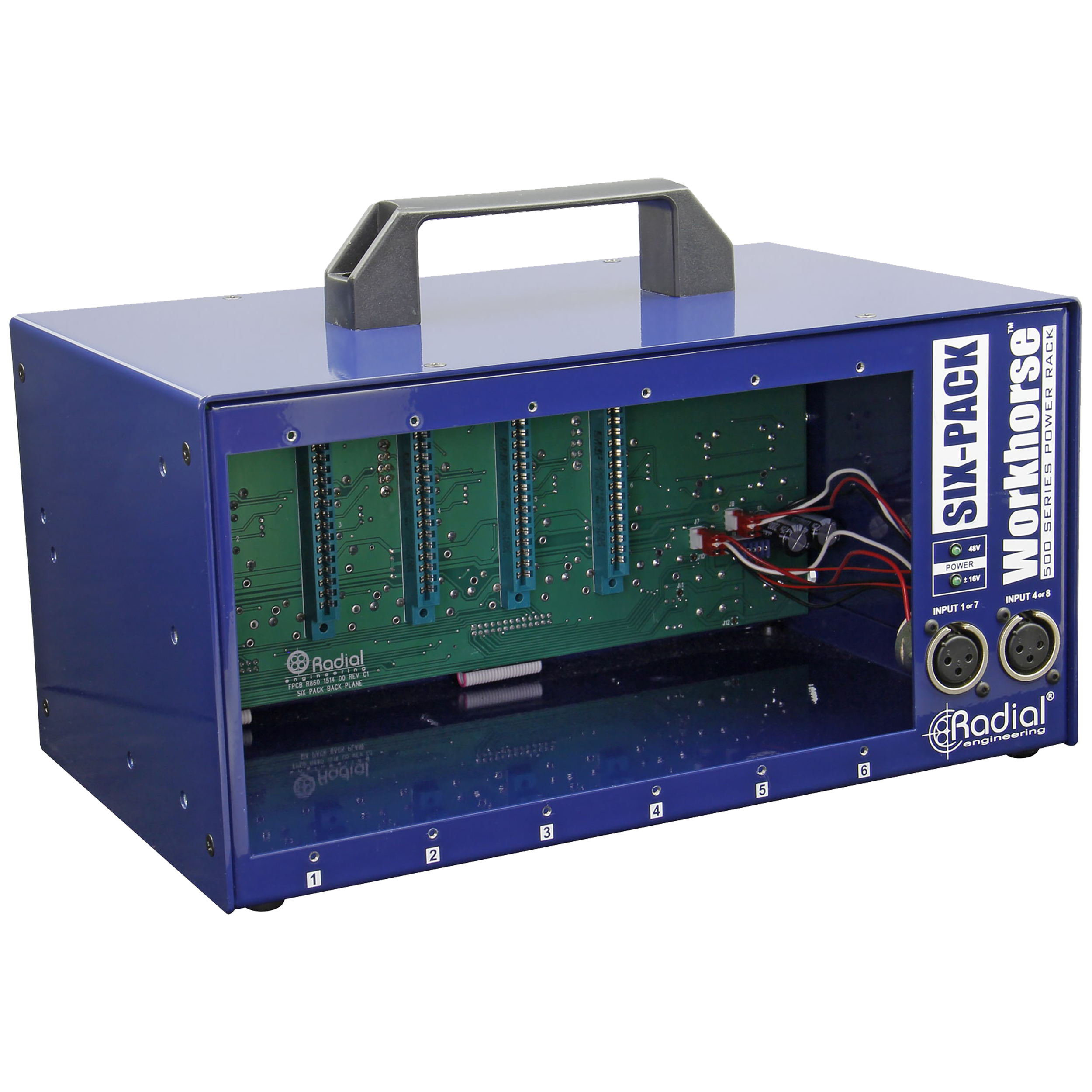 Radial SixPack 6-Slot Desktop Power Rack