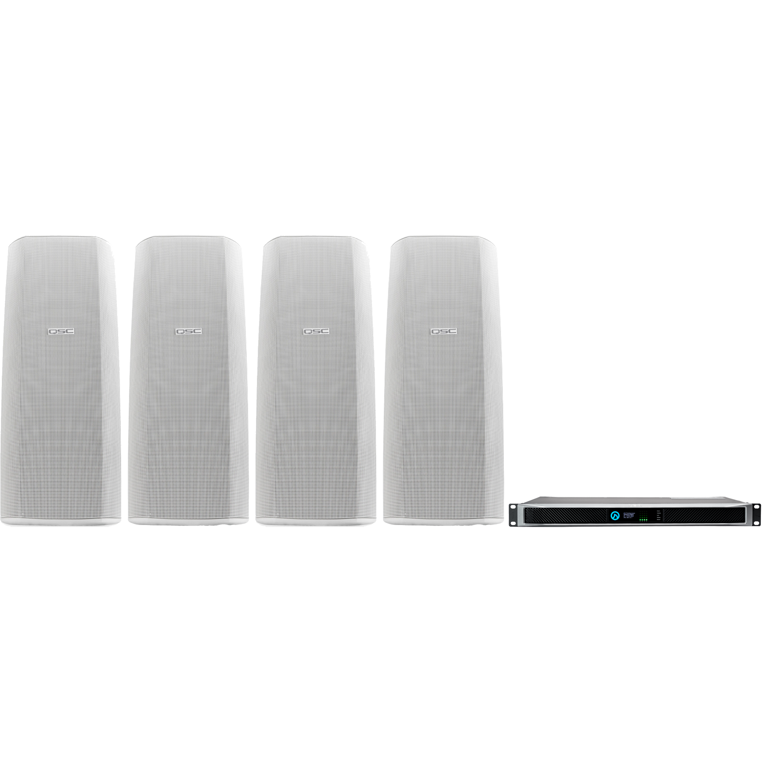 QSC White AD-S282H Dual 8