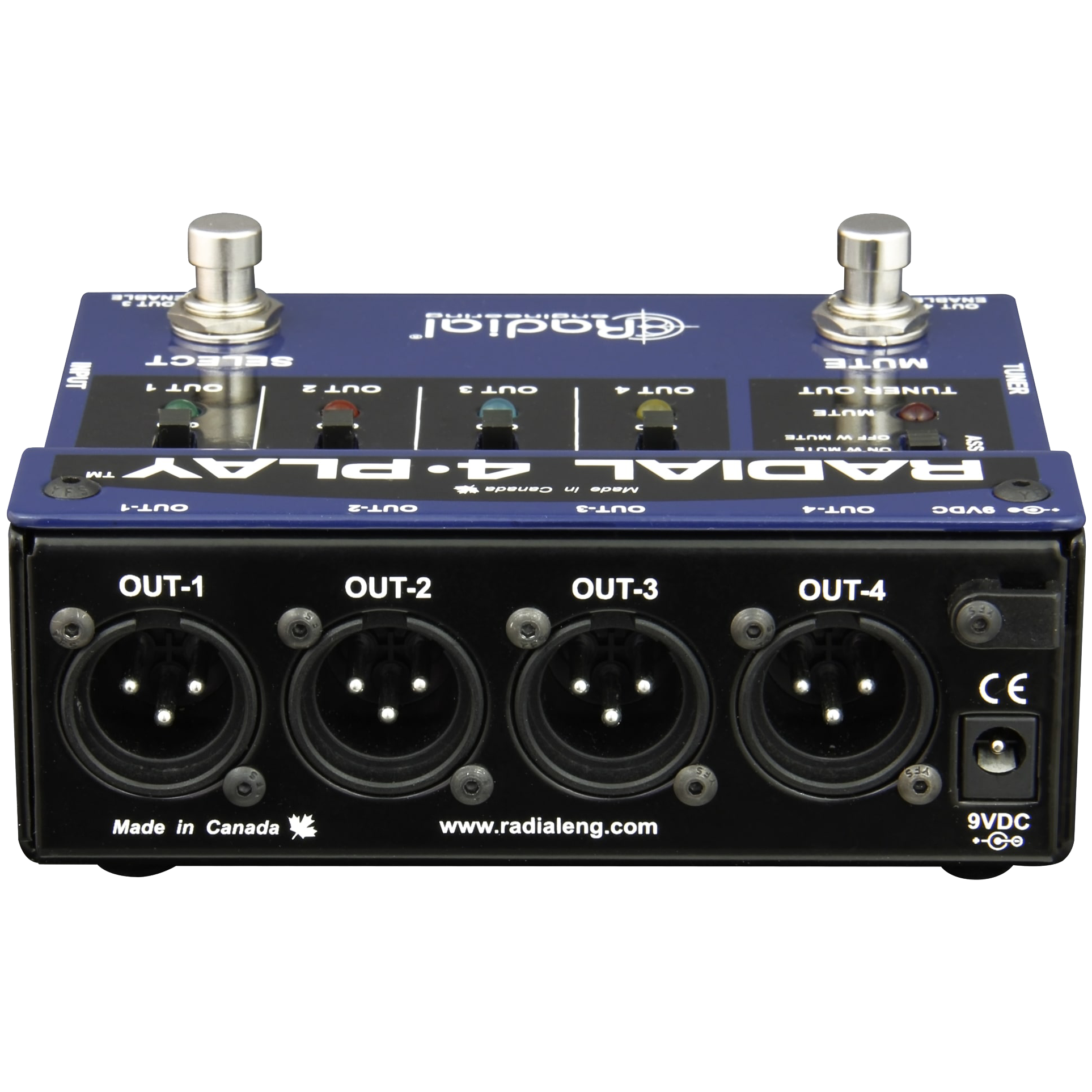 Radial 4-Play Multi-Output DI Box