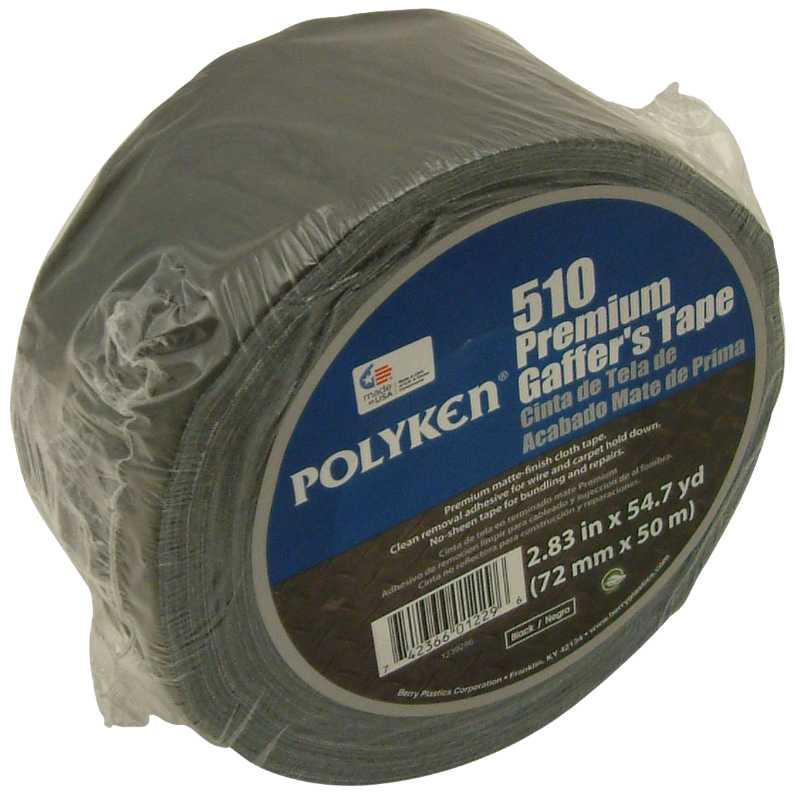 Polyken 510 Premium Gaffer's Tape 72mm x 50m (2.83 x 54.7 yds)