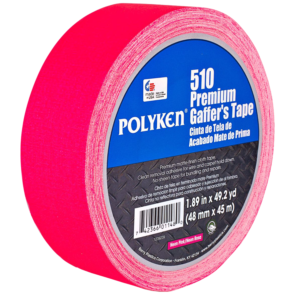 Polyken 510 Flourescent Premium Gaffer's Tape 48mm x 45m (1.89 x 49.2 yds)