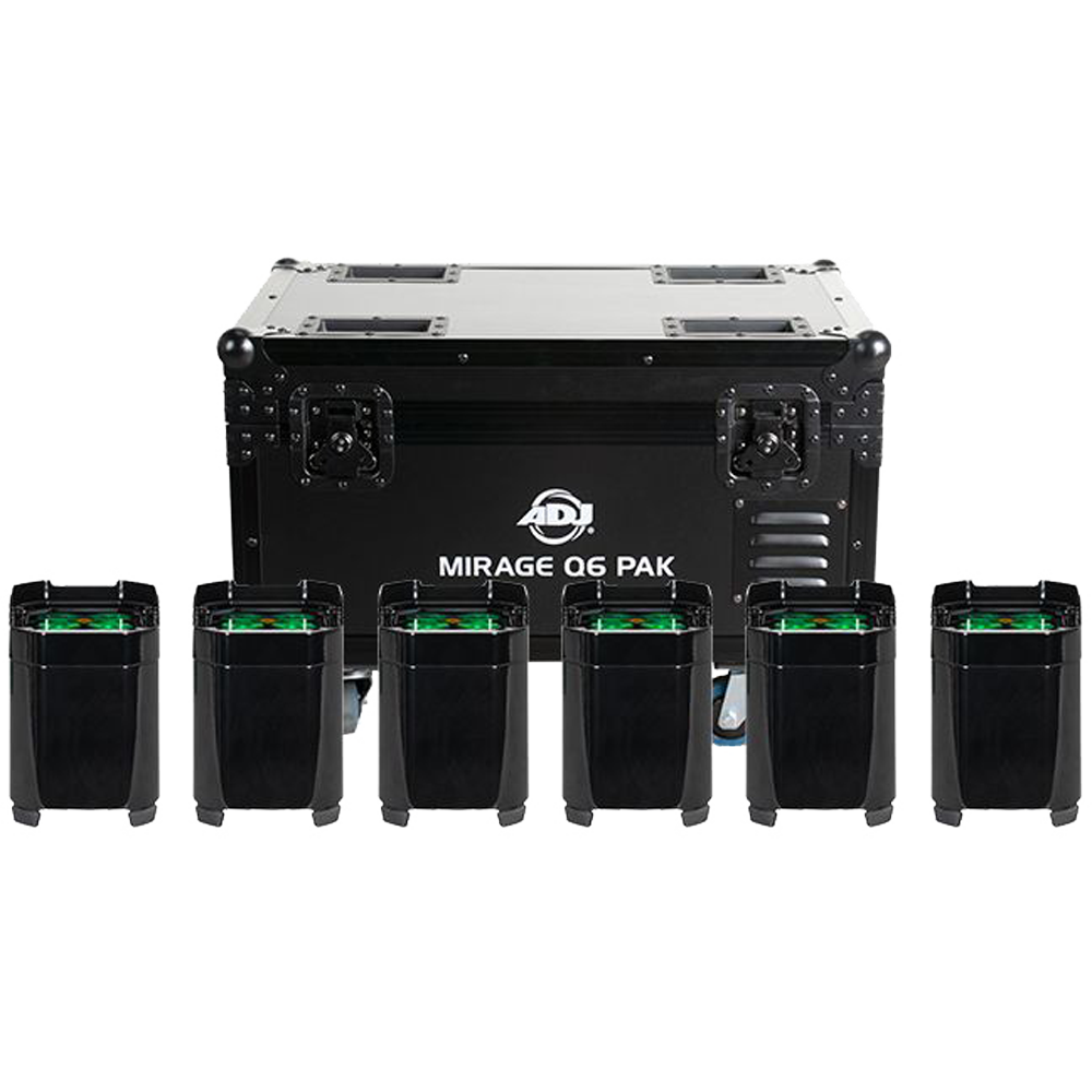 ADJ Lighting Mirage Q6 Pak Black