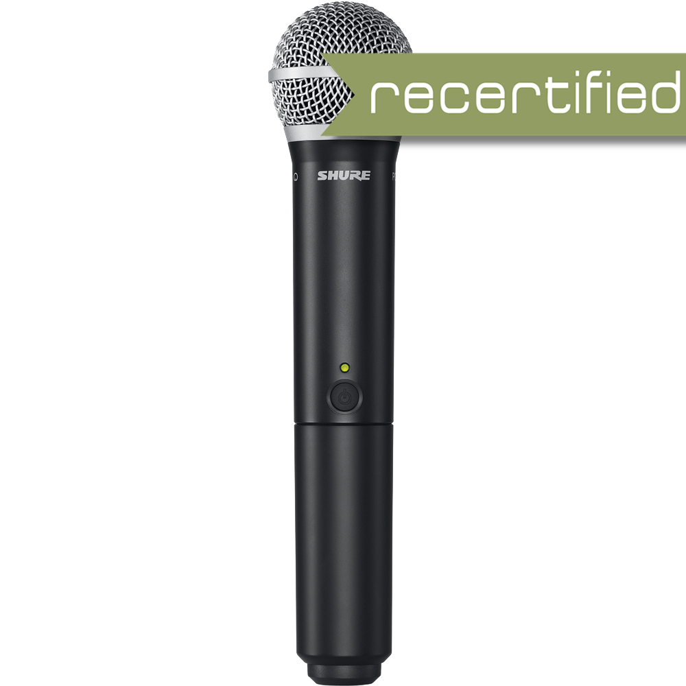 Shure BLX2/PG58 Handheld Transmitter with PG58 Microphone H10 Band