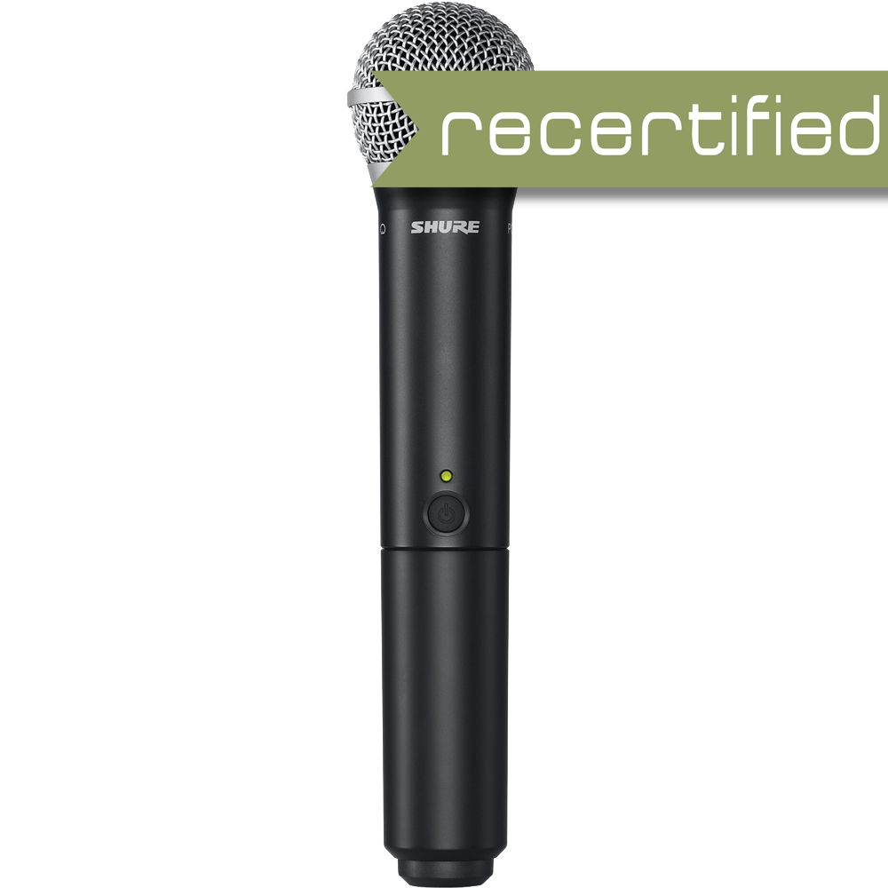 Shure BLX2/PG58 Handheld Transmitter with PG58 Microphone H9 Band