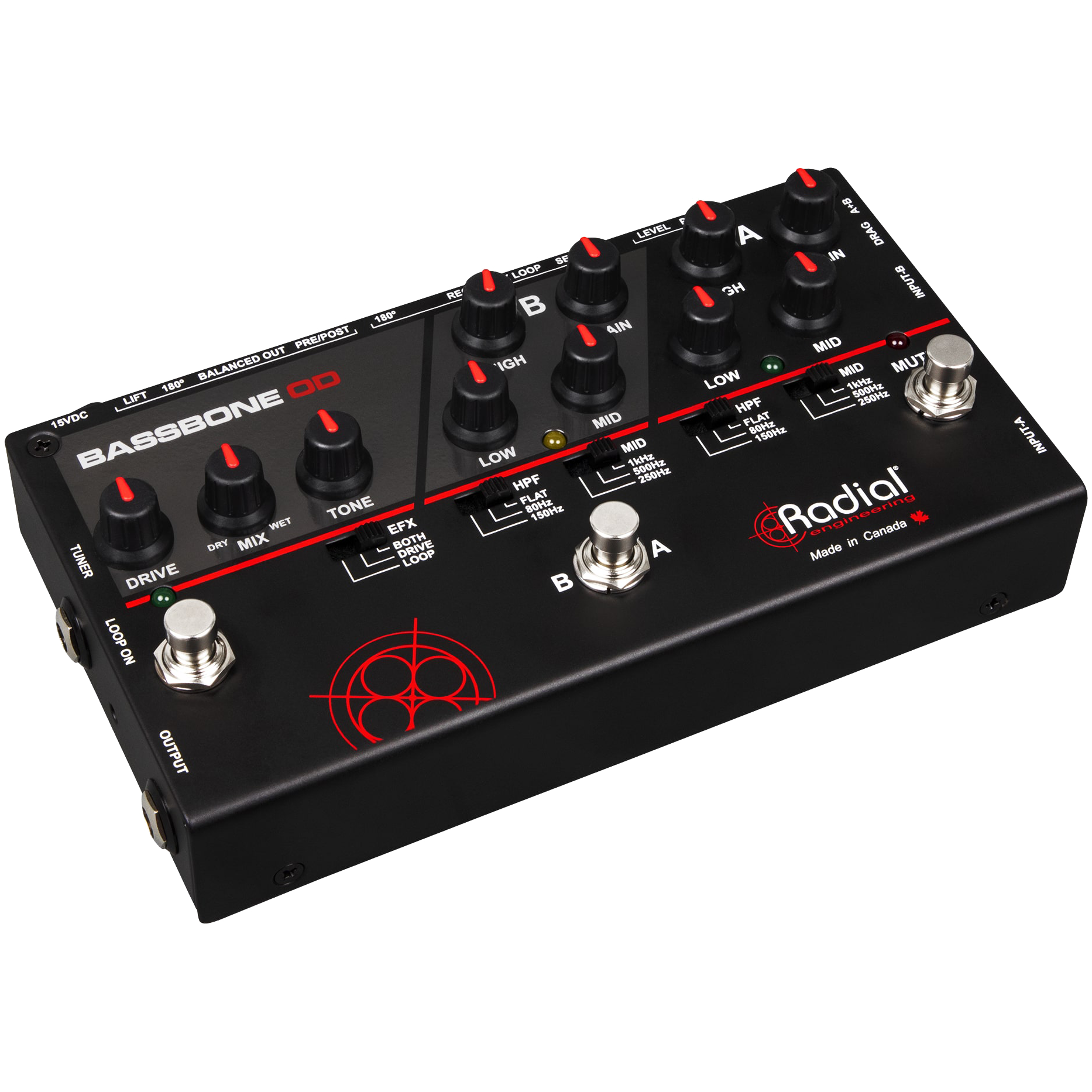 Radial Bassbone OD Bass Preamp & Overdrive