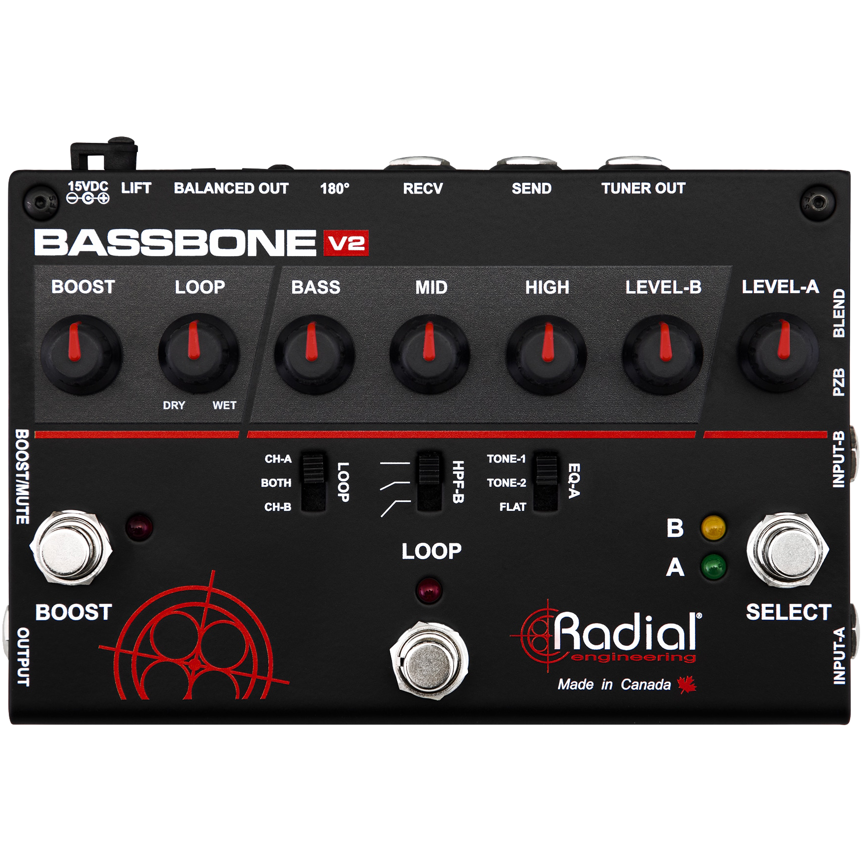 Radial Bassbone V2 Bass Preamp & Boost