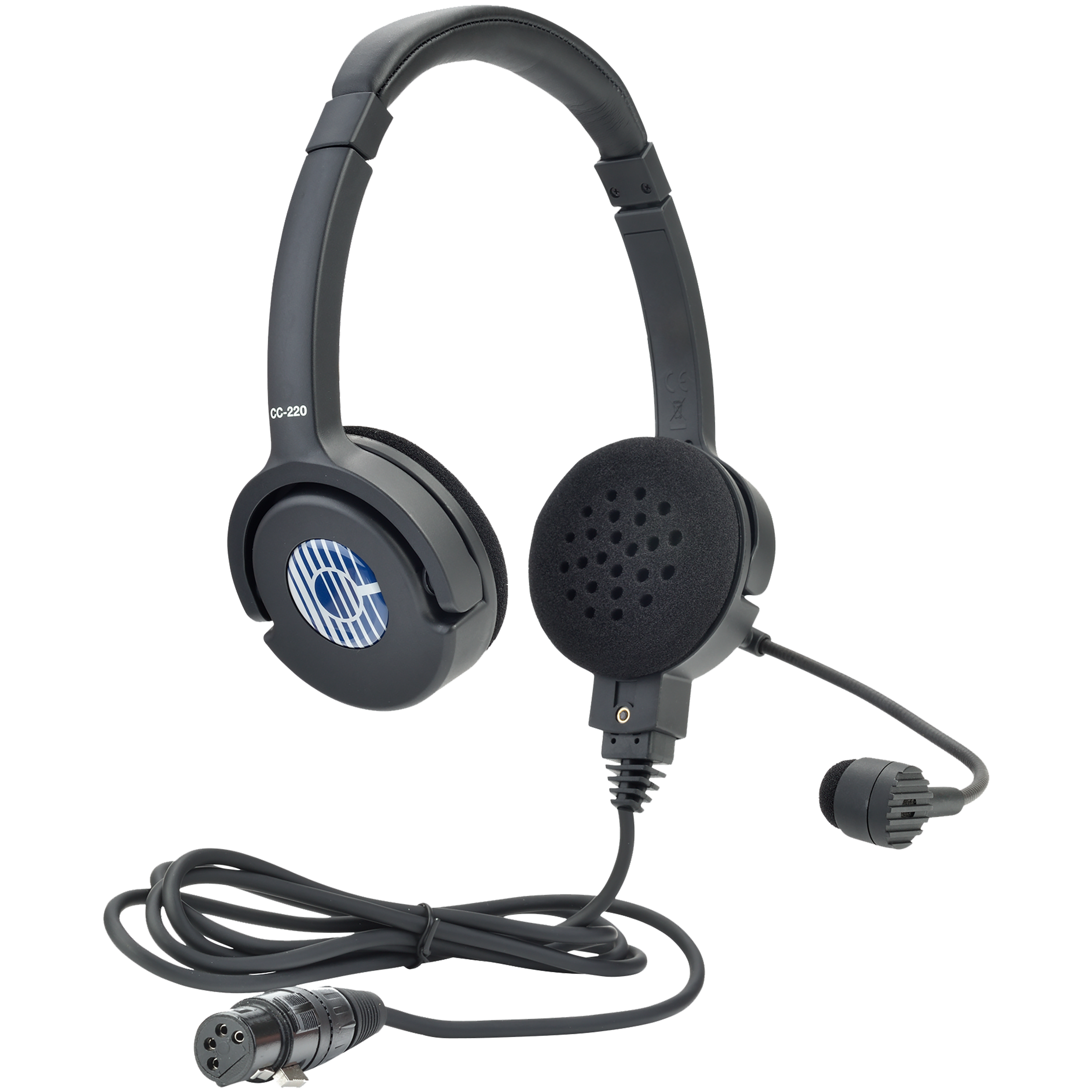 Clear-Com CC-220 Lightweight Double Ear Headset with 4-Pin XLR Connector