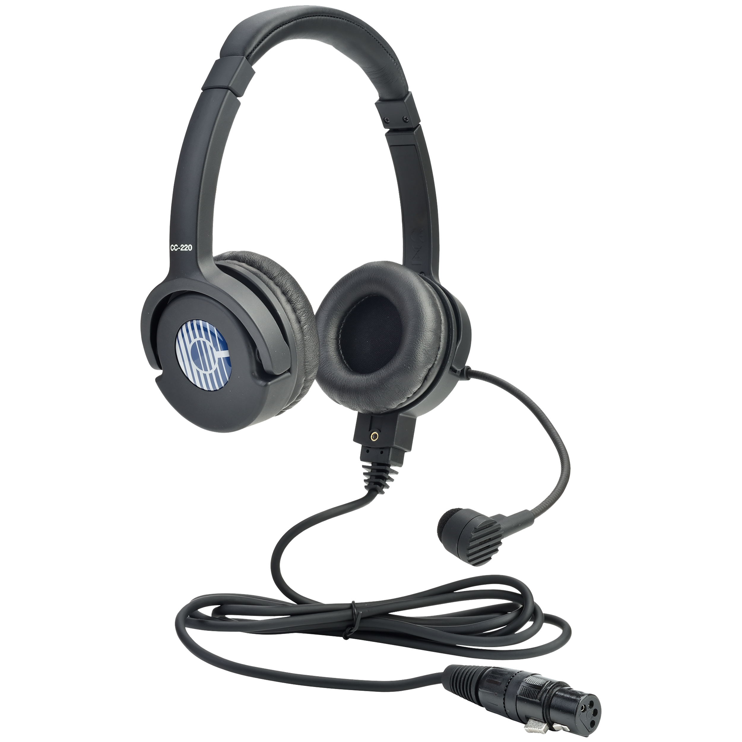 Clear-Com CC-220 Lightweight Double Ear Headset with 4-Pin XLR Connector