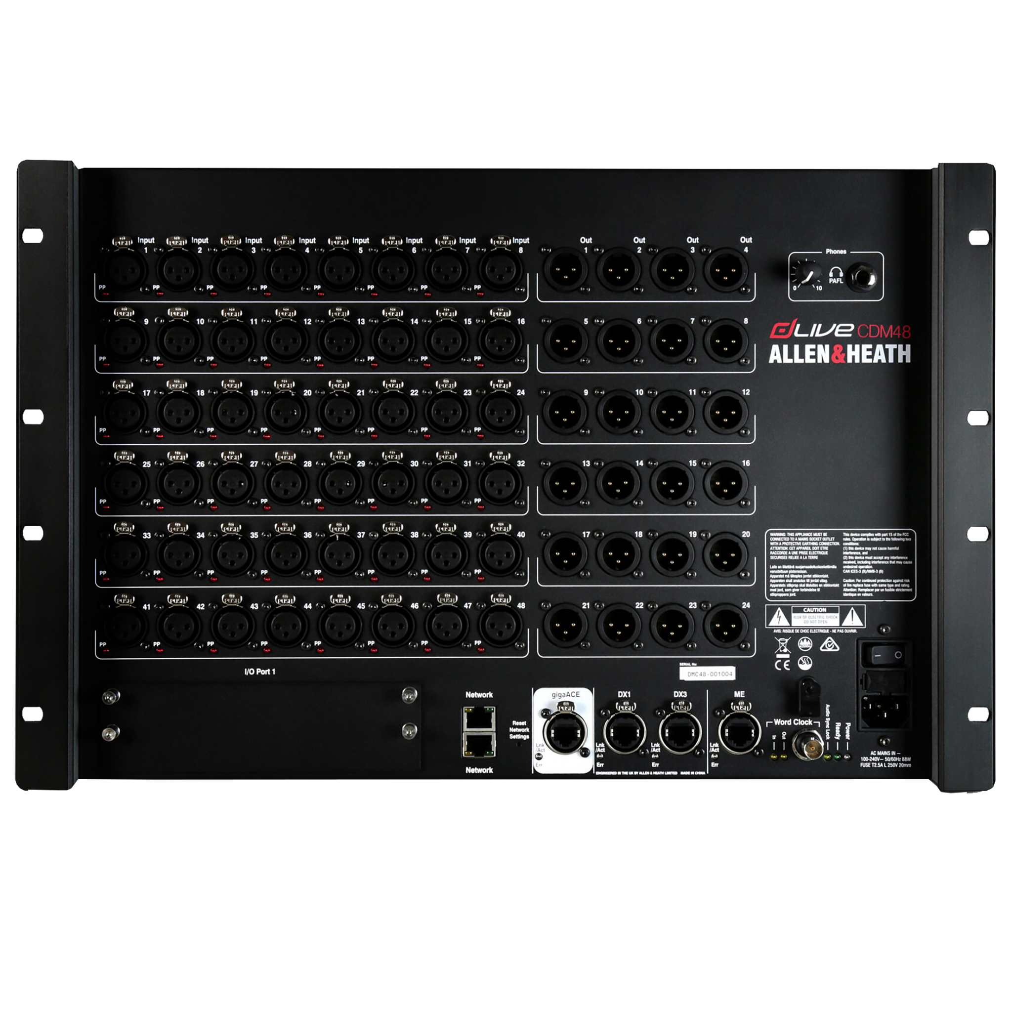 Allen & Heath dLive CDM48-RUFX MixRack with RackUltra FX