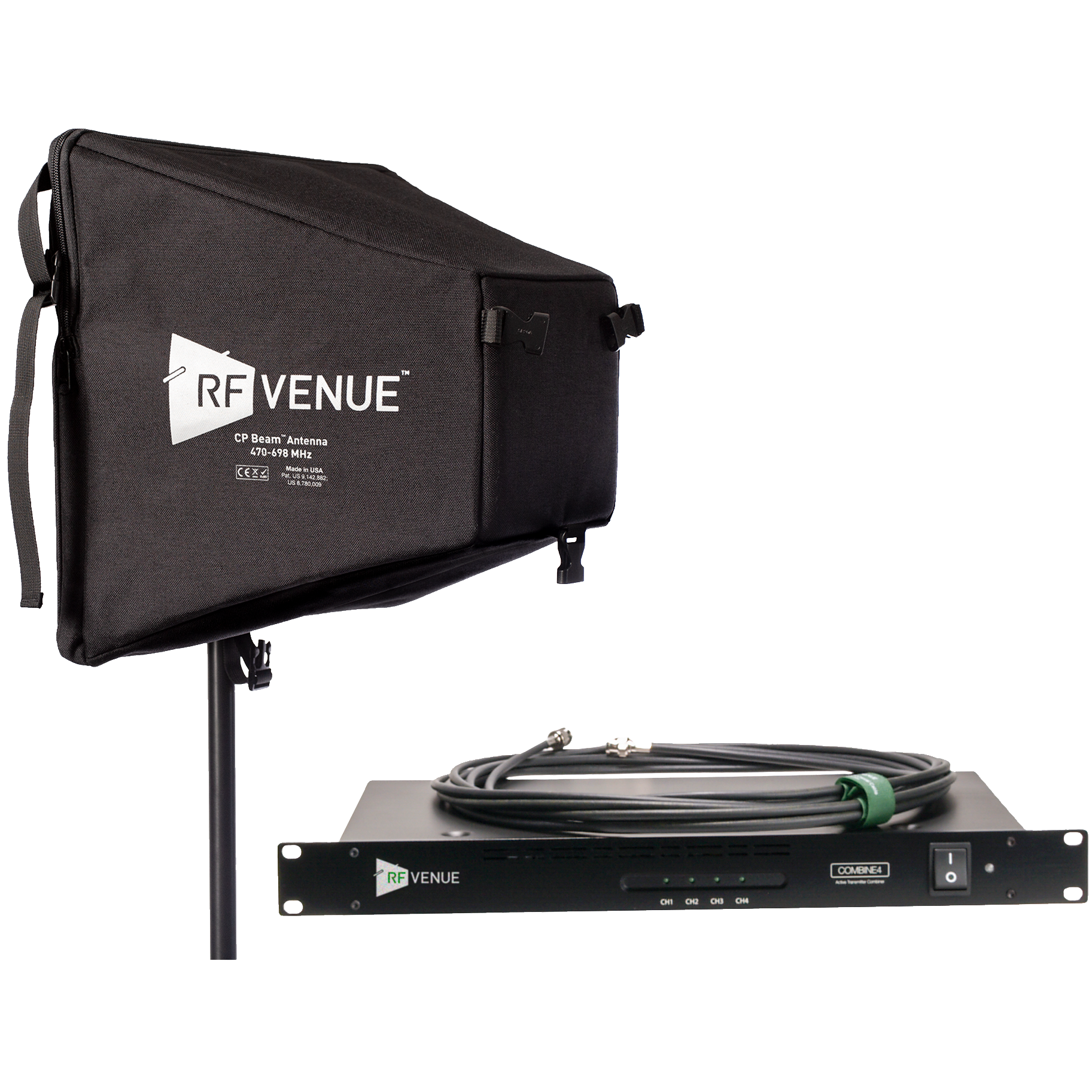 RF Venue COMB4CPB 4-Channel IEM Upgrade Pack with CP Beam Antenna