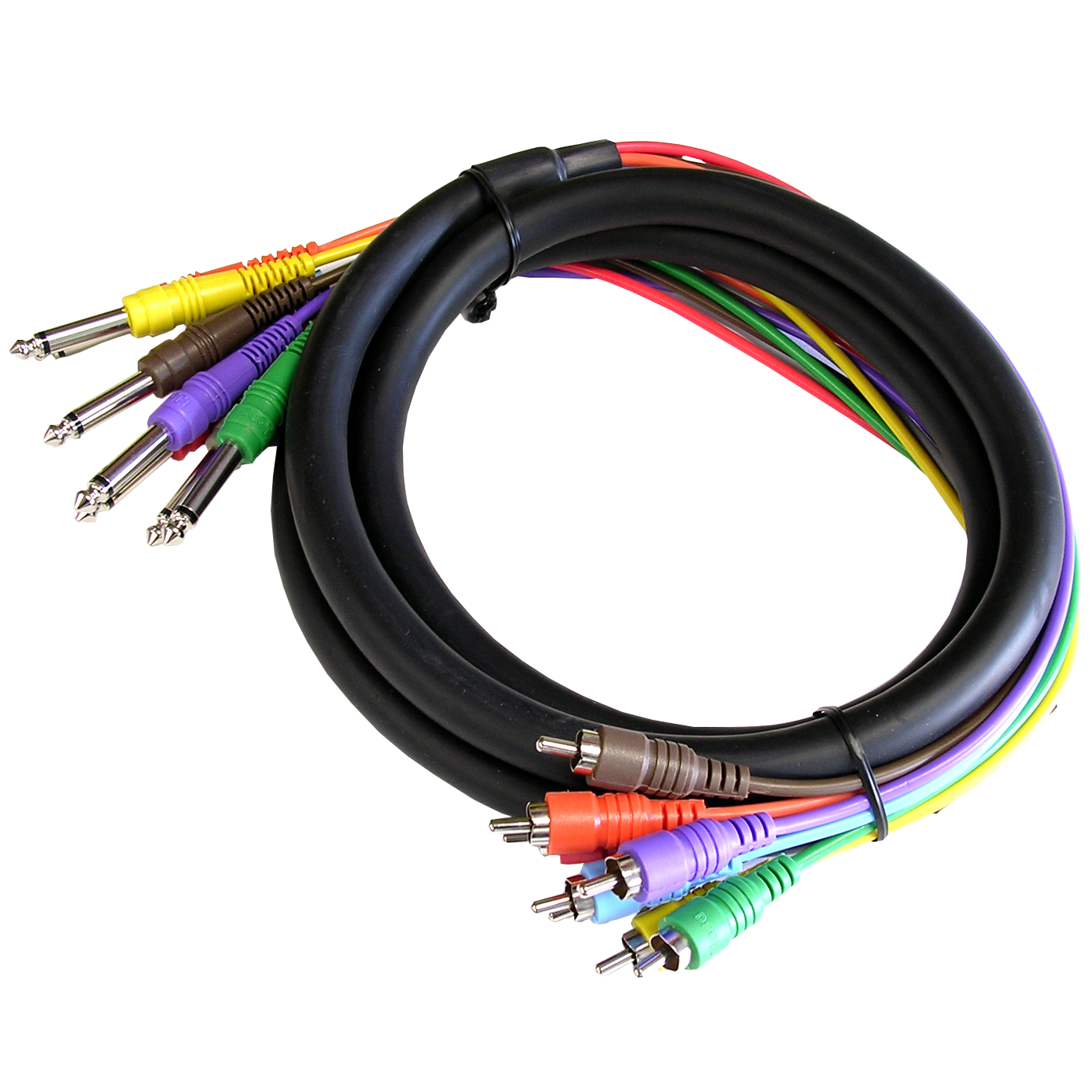 Hosa CPR-800 8-Channel 1/4 TS to RCA Snake