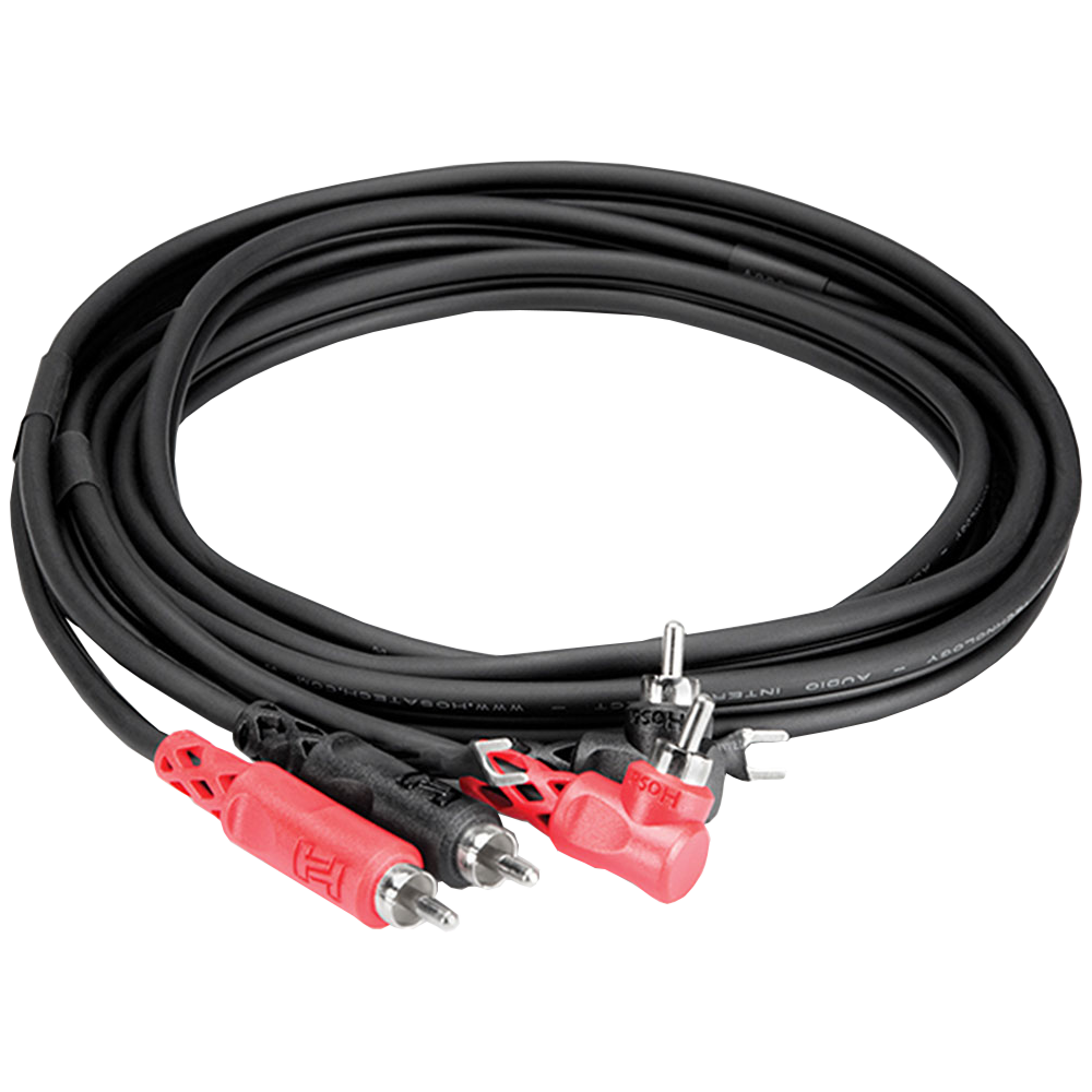 Hosa CRA-200DJ Dual RCA with Ground Cable