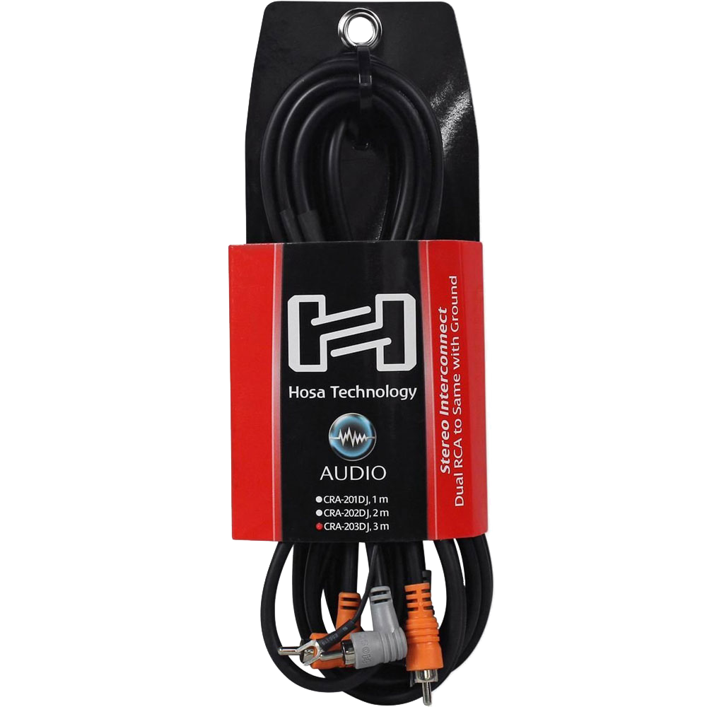 Hosa CRA-200DJ Dual RCA with Ground Cable