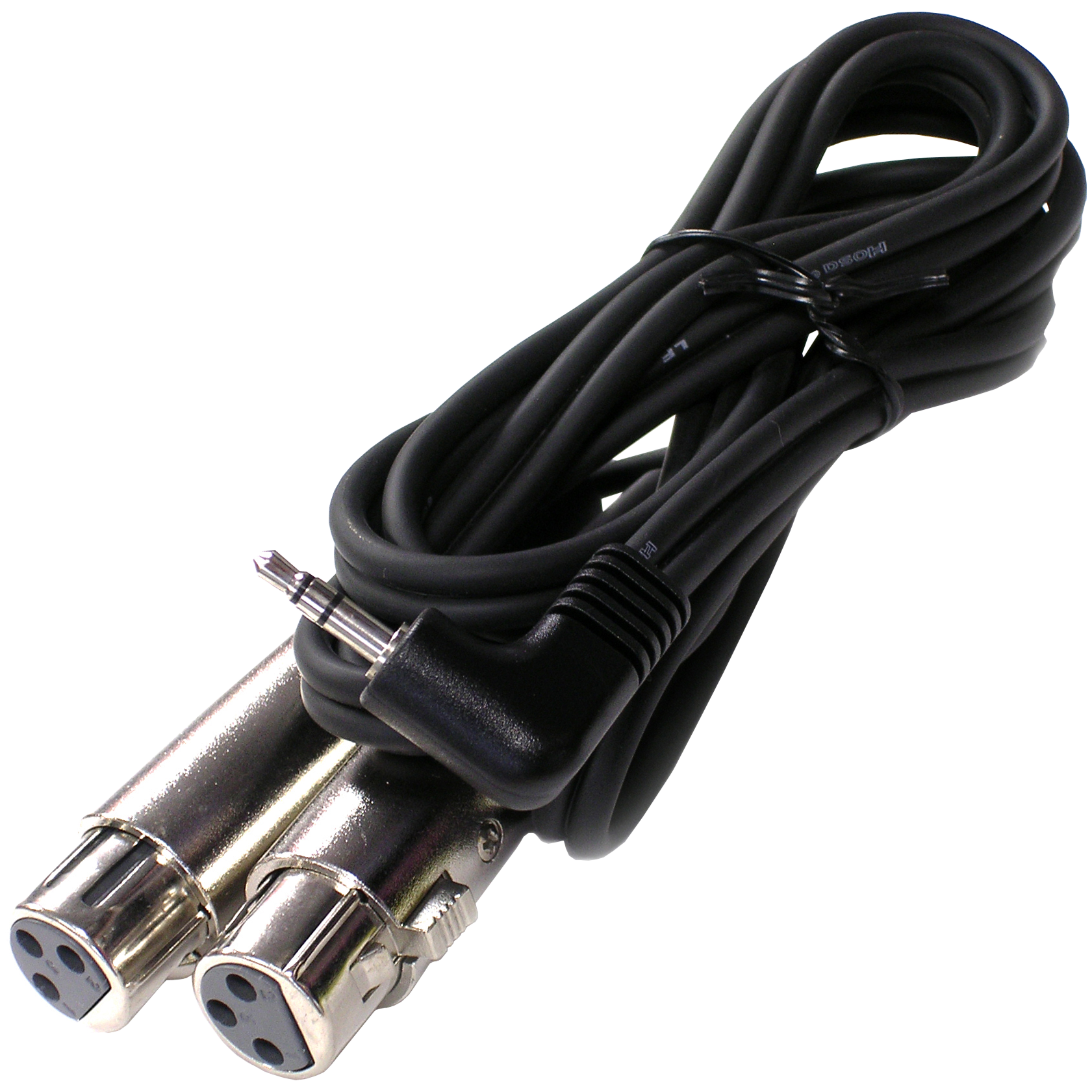 Hosa CYX Dual XLR Female to Right Angle 1/8 (3.5 mm) TRS Cable