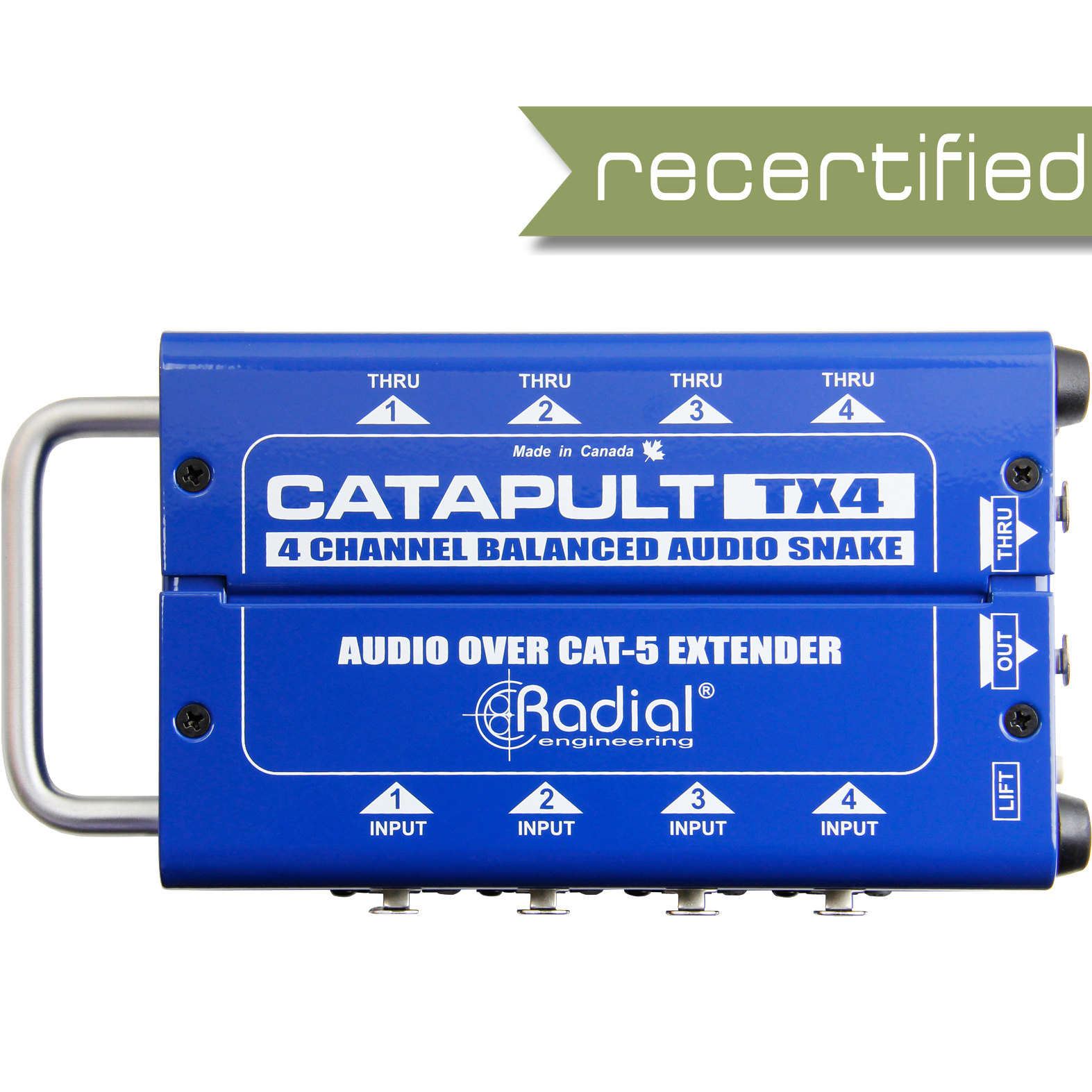 Radial Catapult TX4-Channel Cat 5 Analog Snake