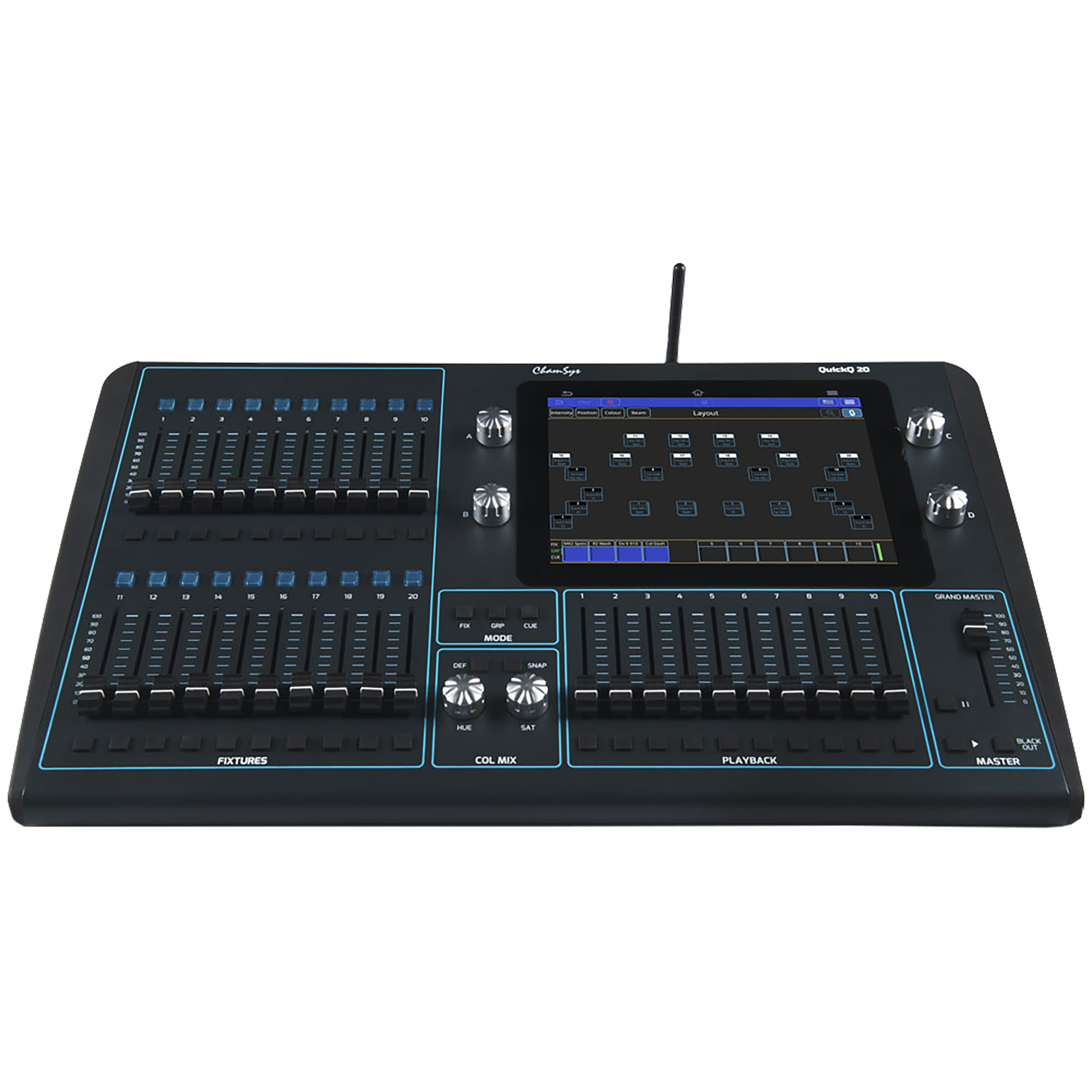 ChamSys QuickQ 20 tourPack with BYFP ipCase