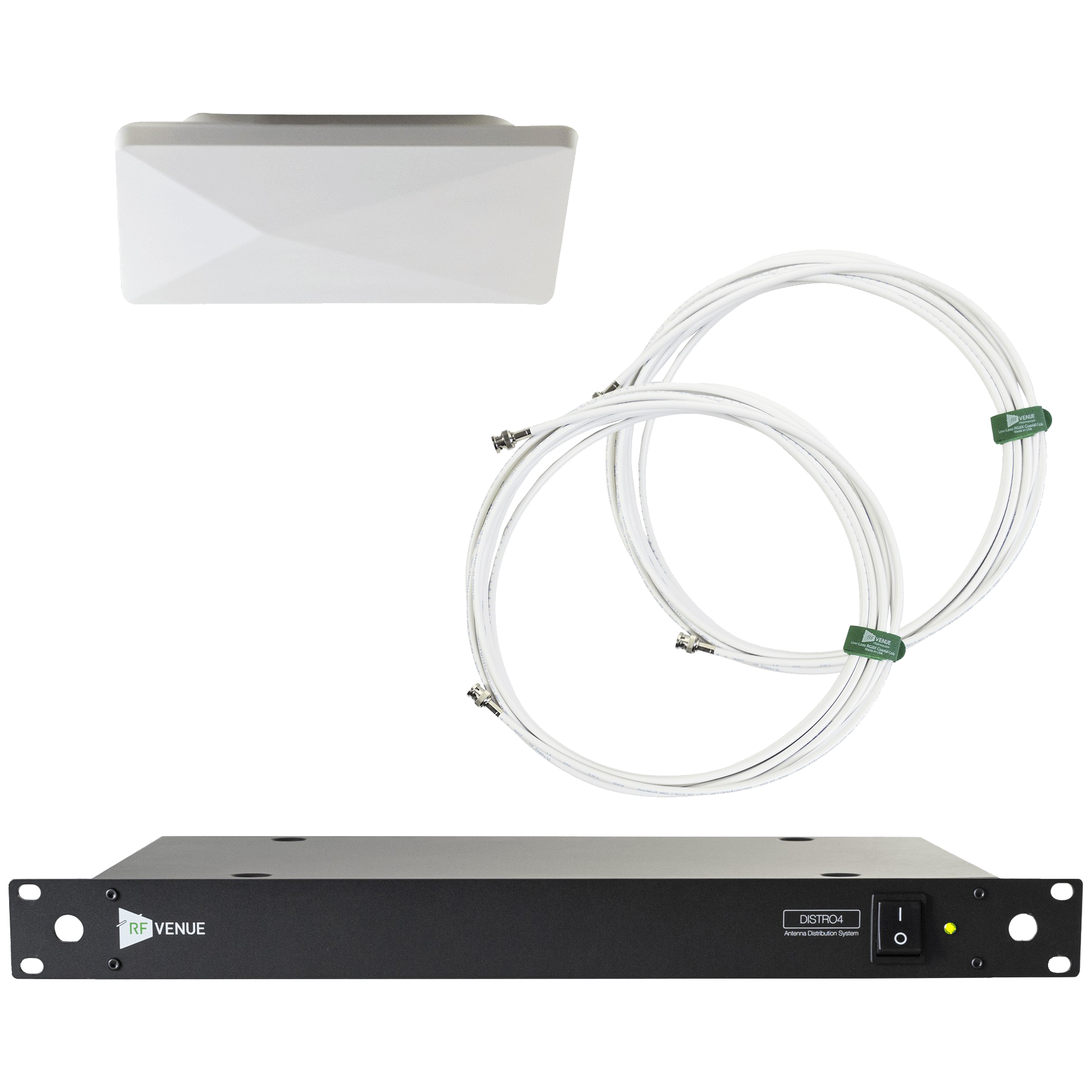 RF Venue D-ARCDISTRO4 Diversity Architectural Antenna DISTRO4 Pack
