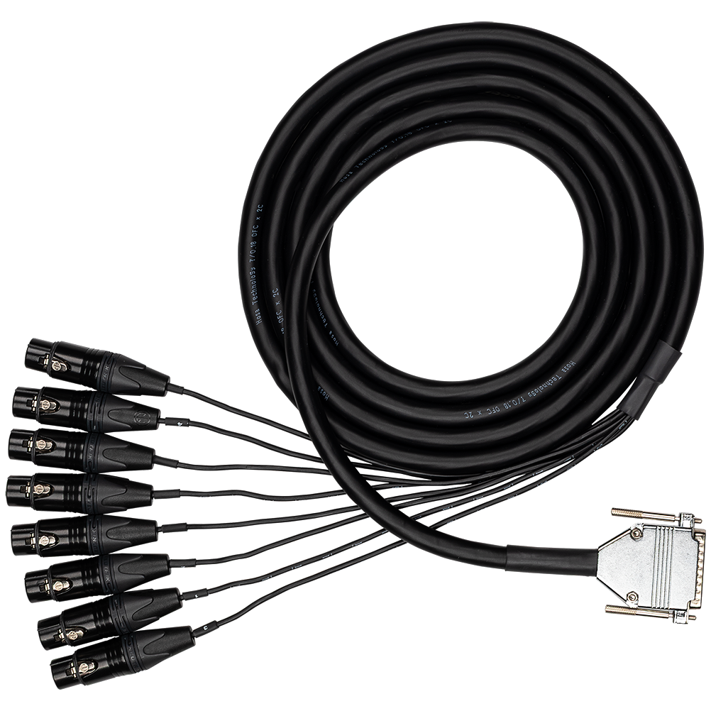 Hosa DBF-500 Professional XLR Female to DB25 Snake