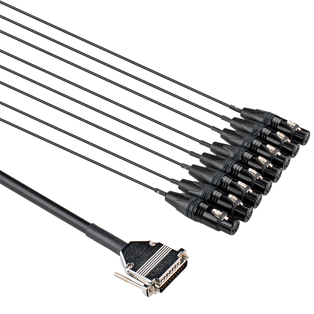 Hosa DBF-500 Professional XLR Female to DB25 Snake