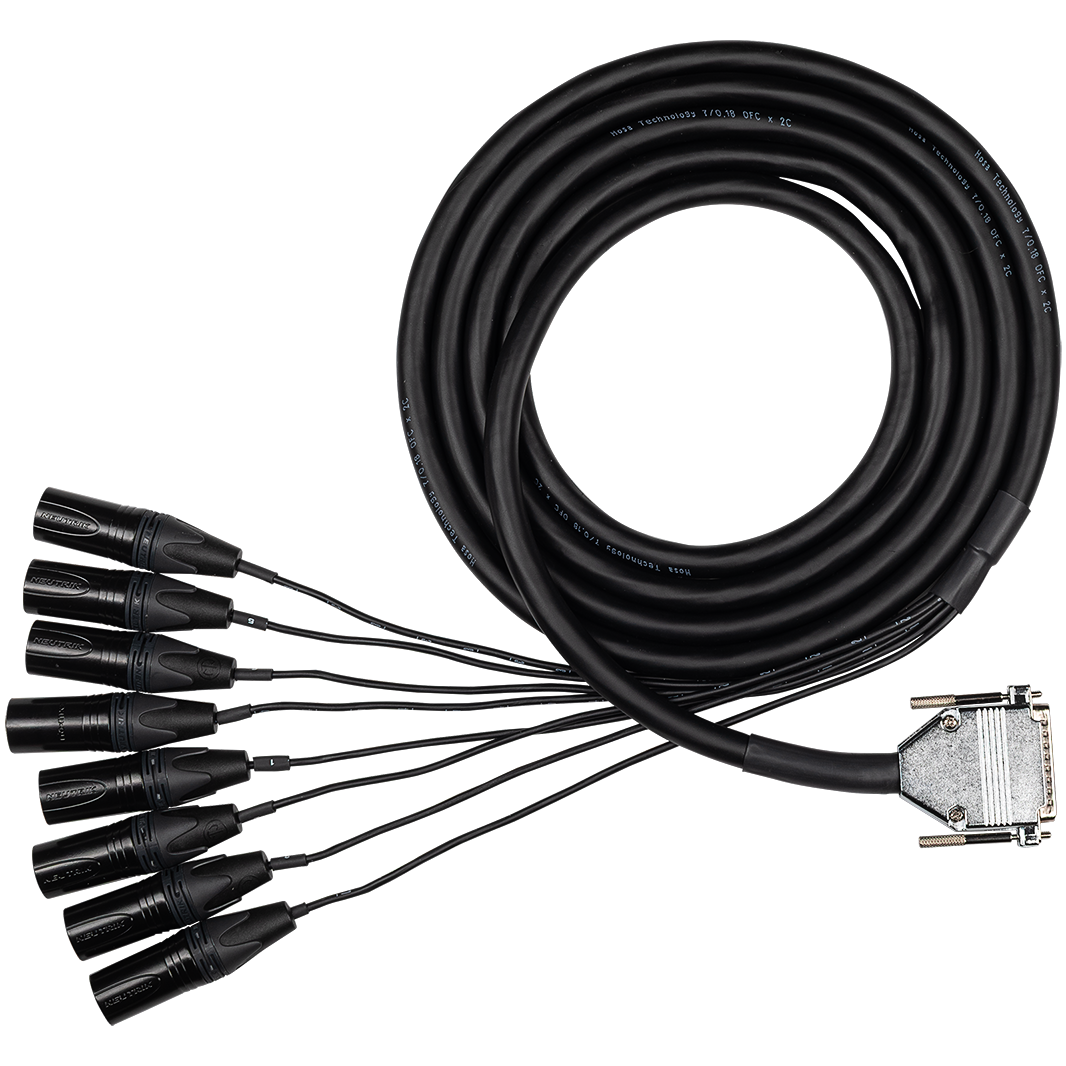 Hosa DBM-500 Professional DB25 to XLR Male Snake