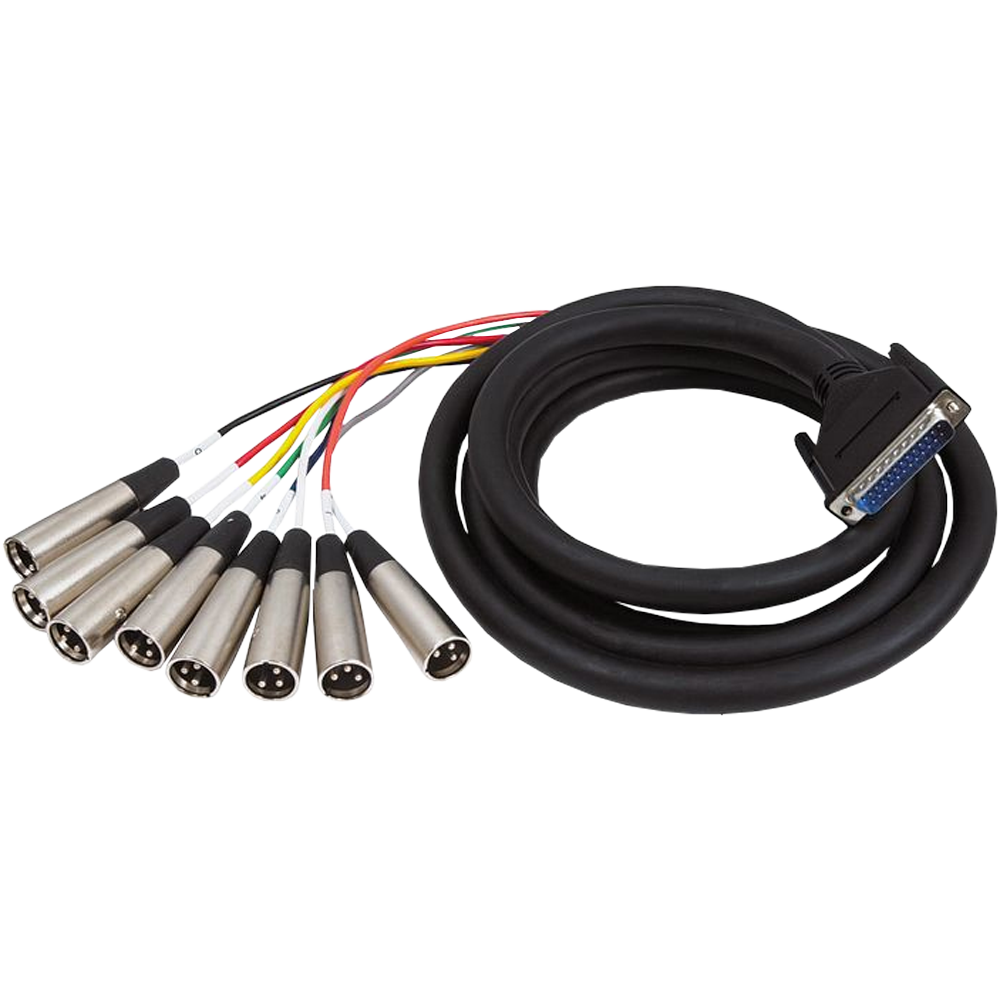 Hosa DTM-800 DB25 to XLR Male Snake