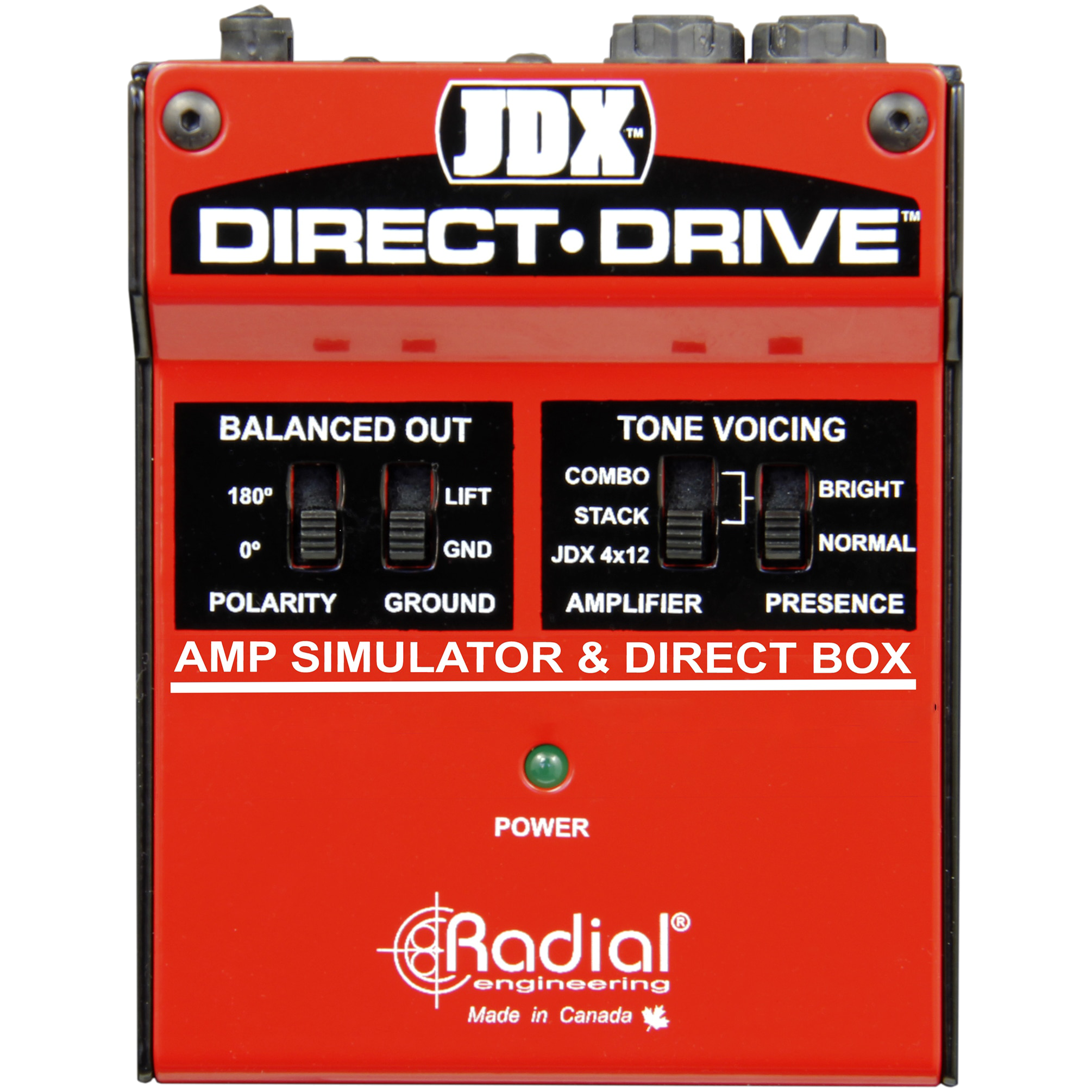Radial JDX Direct-Drive Amp Simulator and DI Box