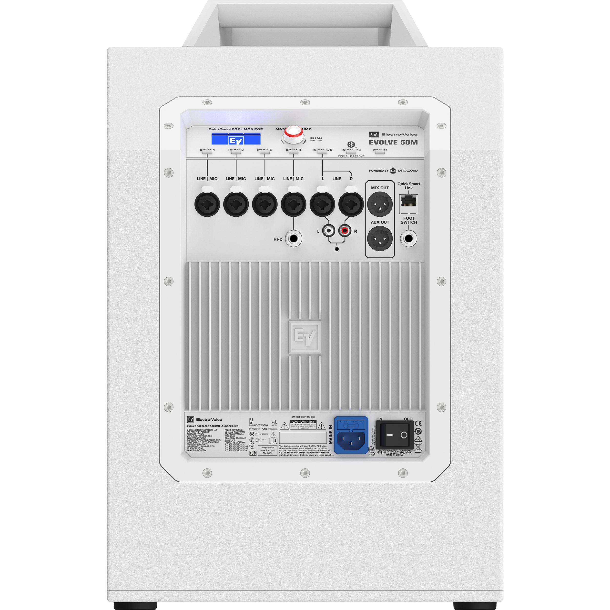 Electro-Voice White EVOLVE 50M Loudspeaker tourPack