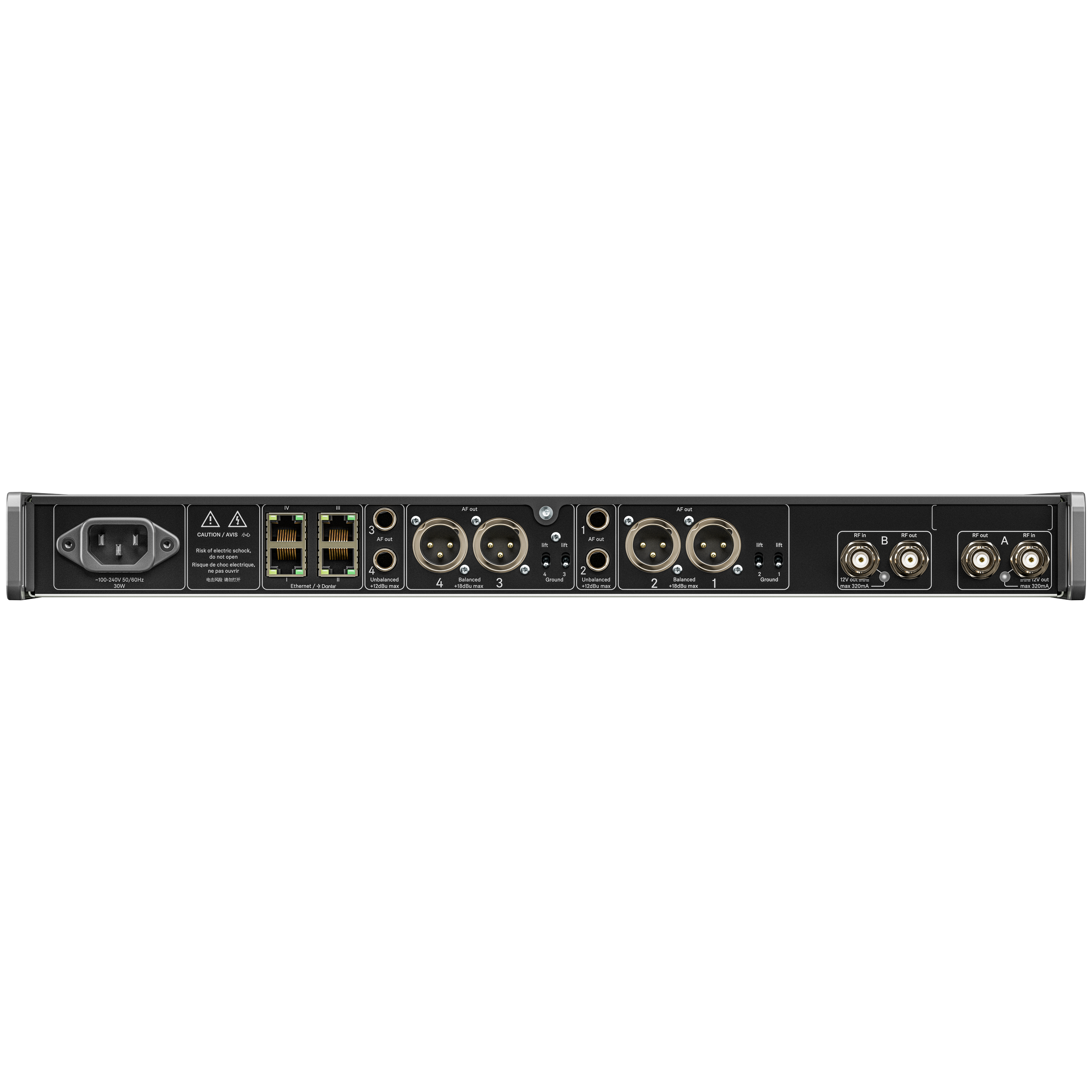 Sennheiser EW-DX EM 4 DANTE Rack Receiver
