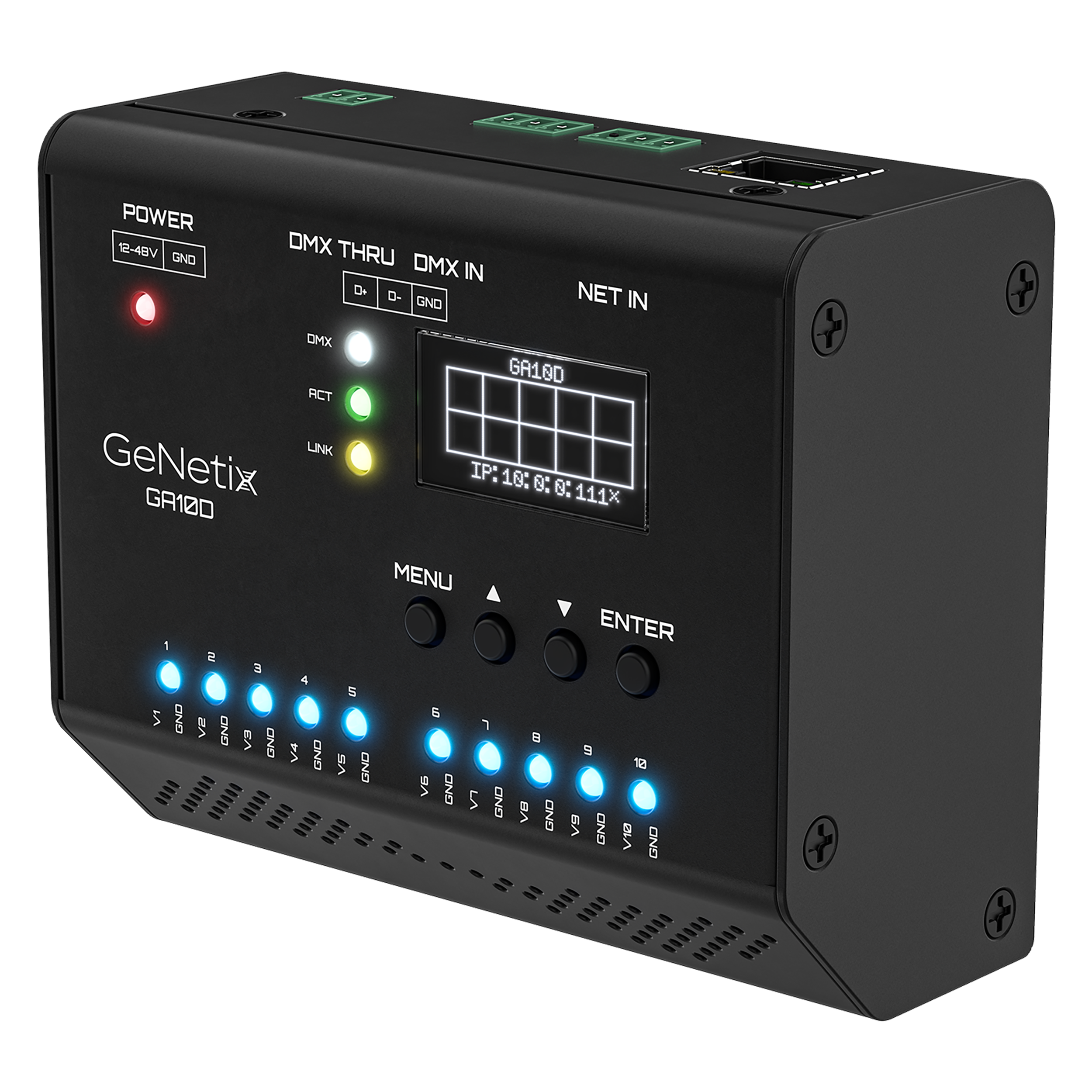 ChamSys GeNetix DIN DMX to 0-10v