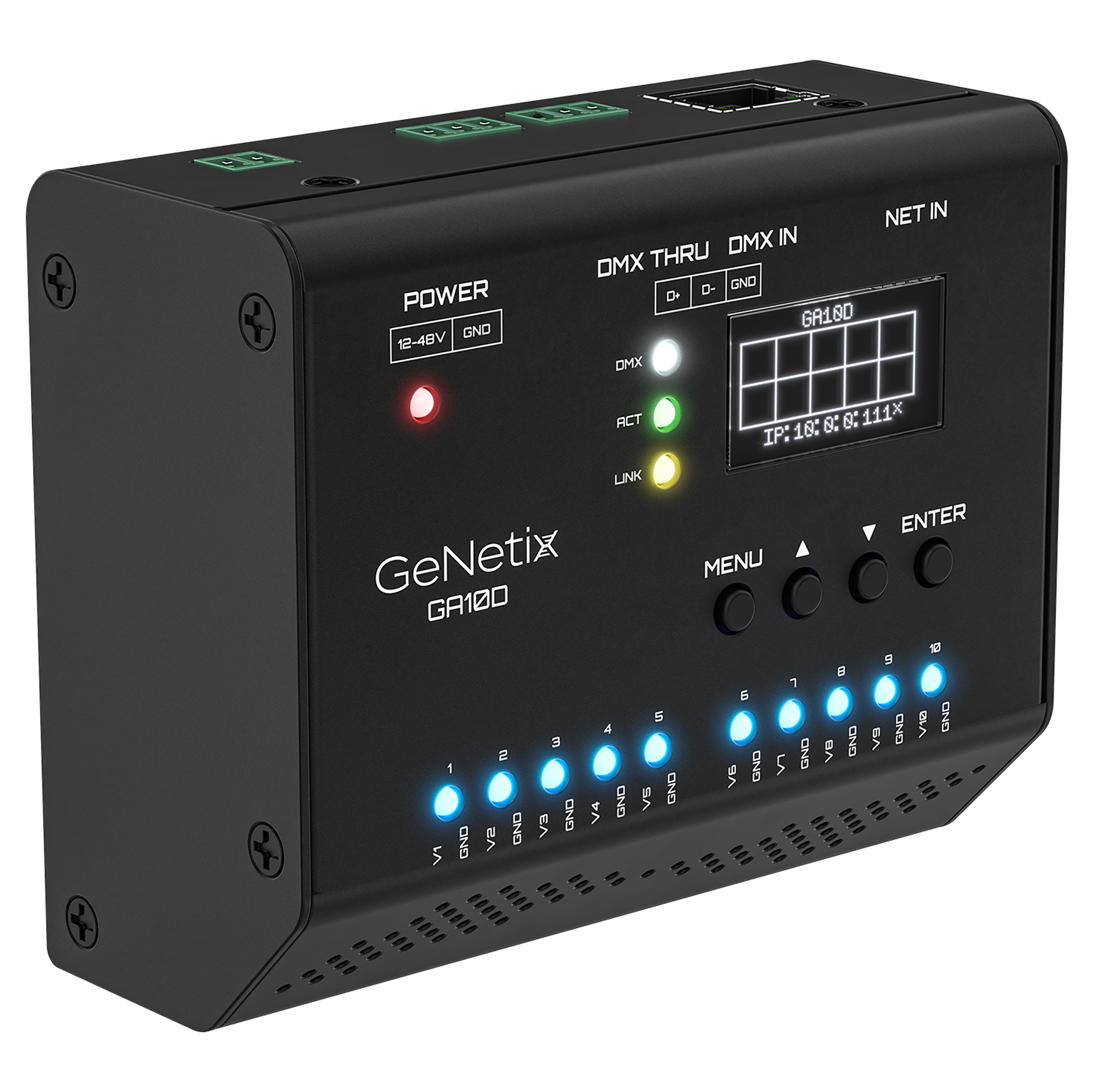 ChamSys GeNetix DIN DMX to 0-10v