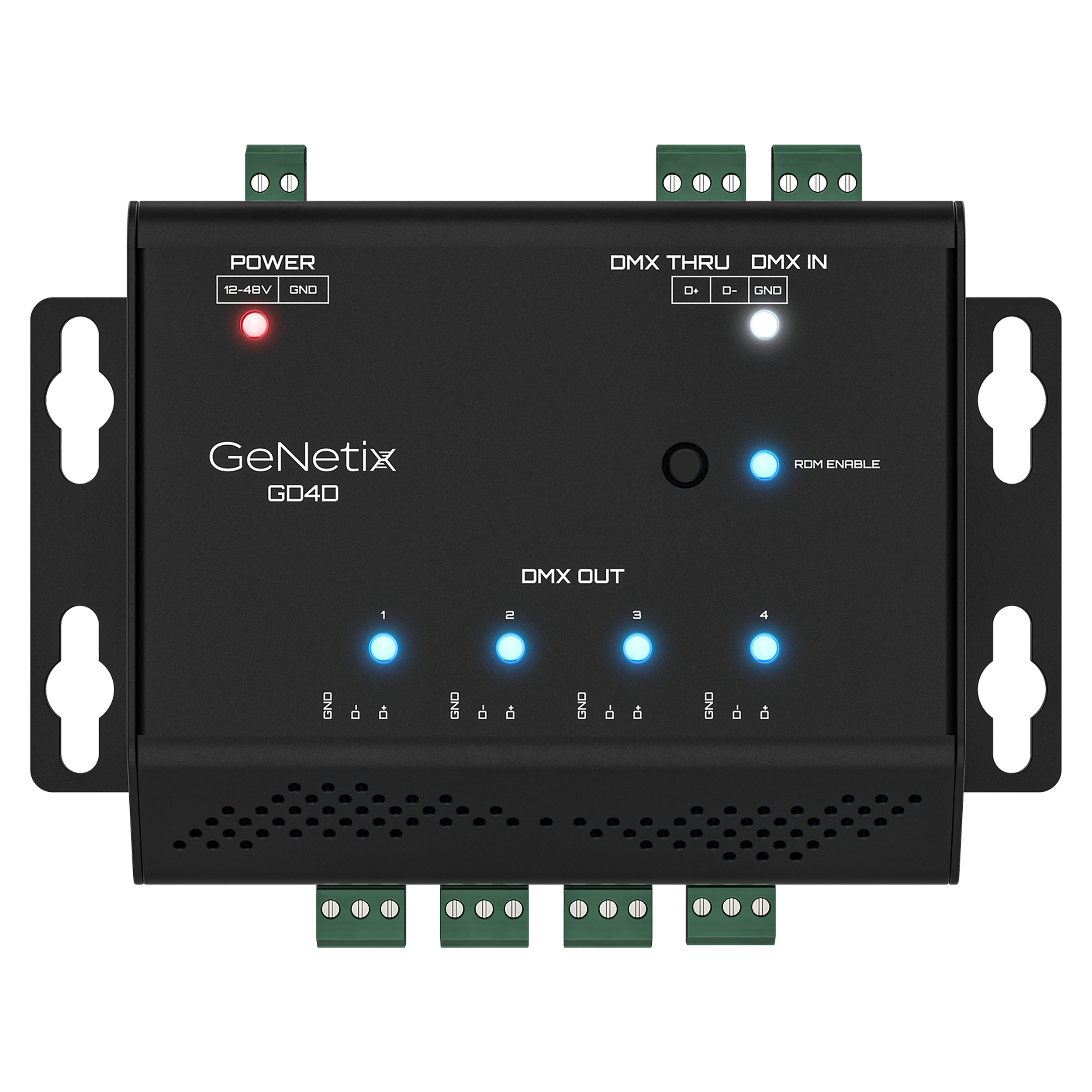 ChamSys GeNetix DIN 4 Port DMX Splitter