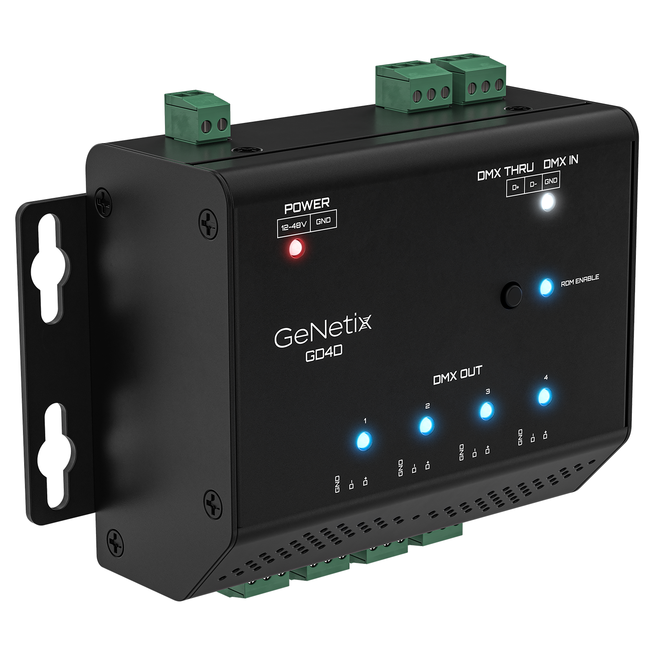 ChamSys GeNetix DIN 4 Port DMX Splitter