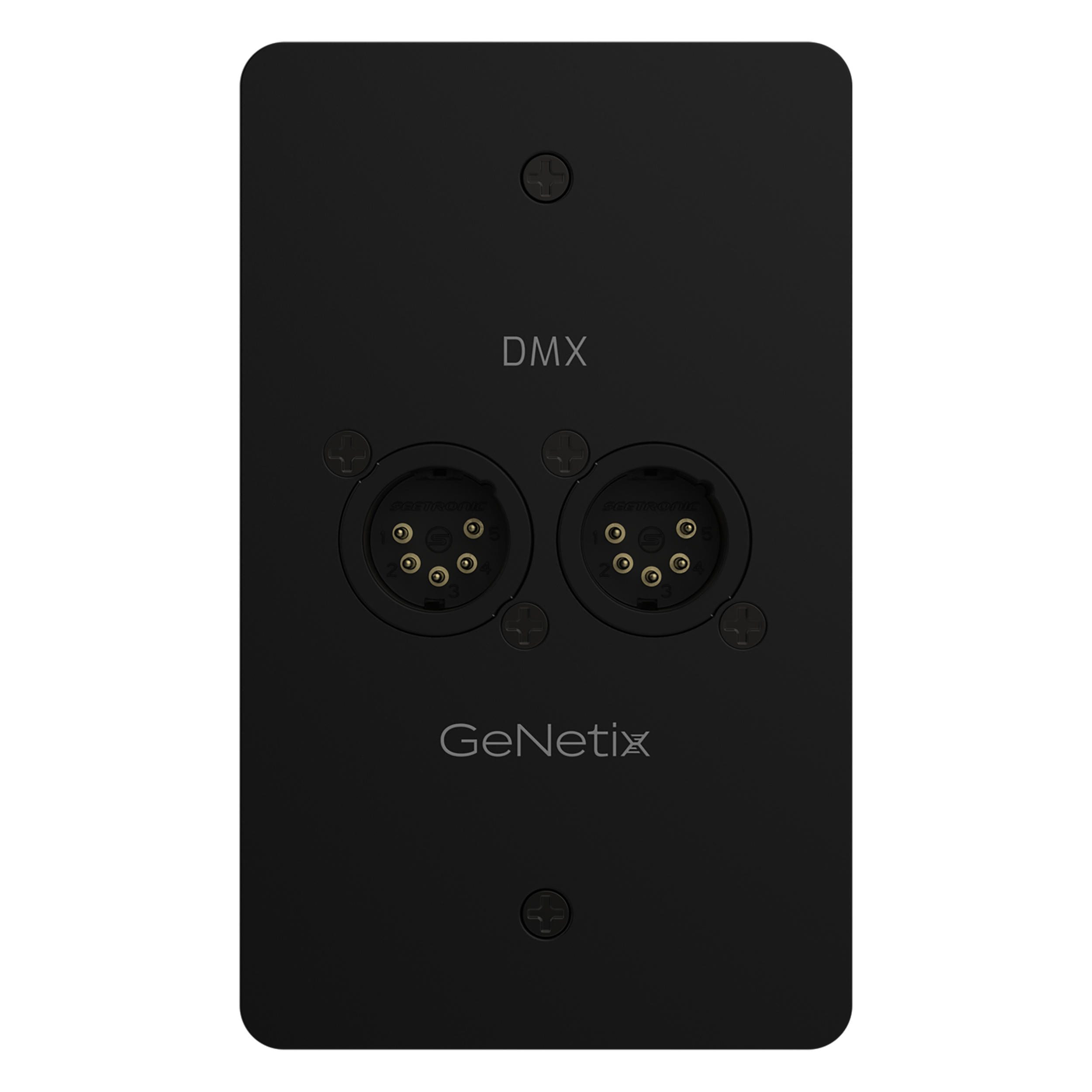 ChamSys GeNetix Wall Mount DMX Connector Dual Port Male