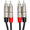 Hosa Pro Series Dual RCA Stereo Cable with REAN Tour Grade Connectors