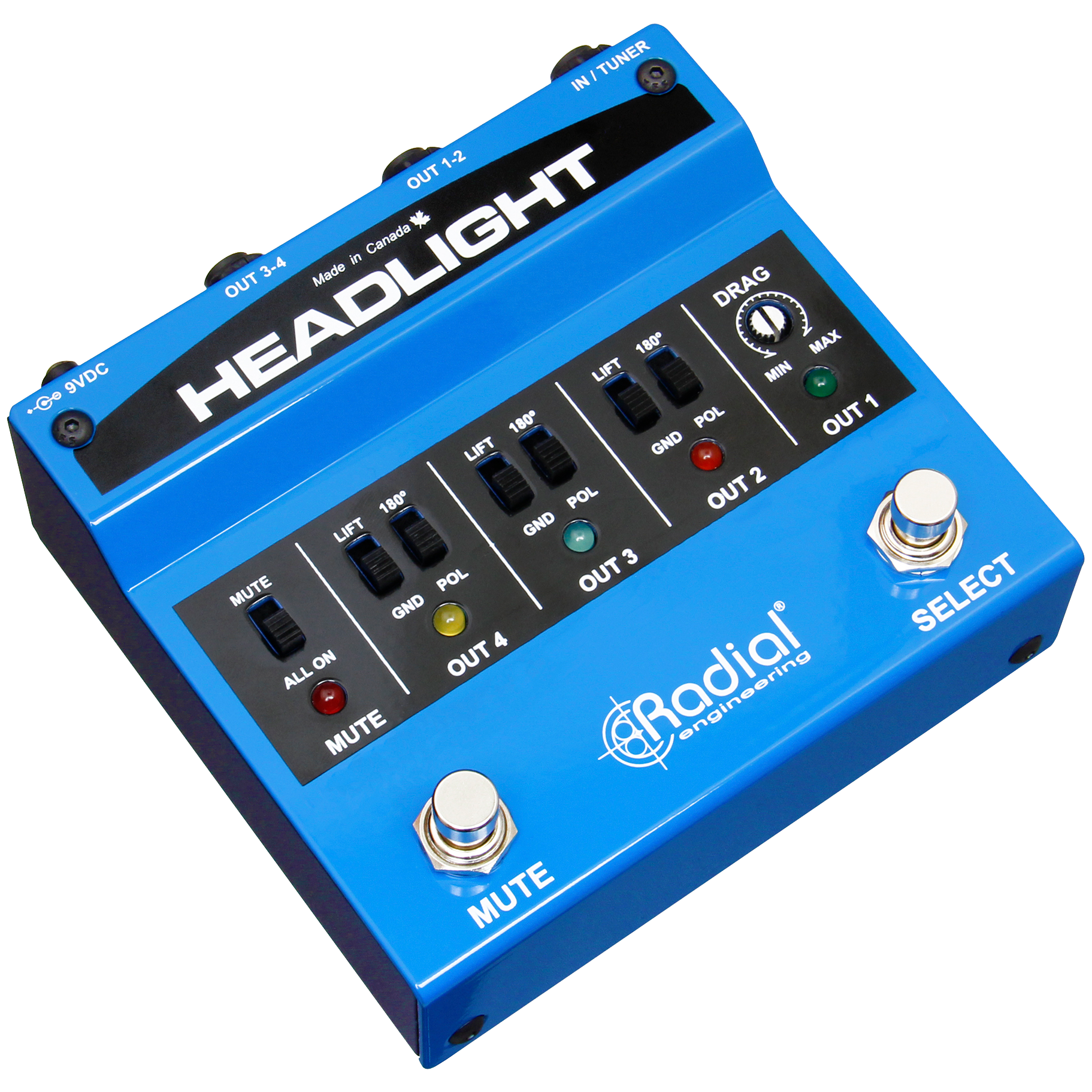 Radial Headlight Guitar Amp Selector