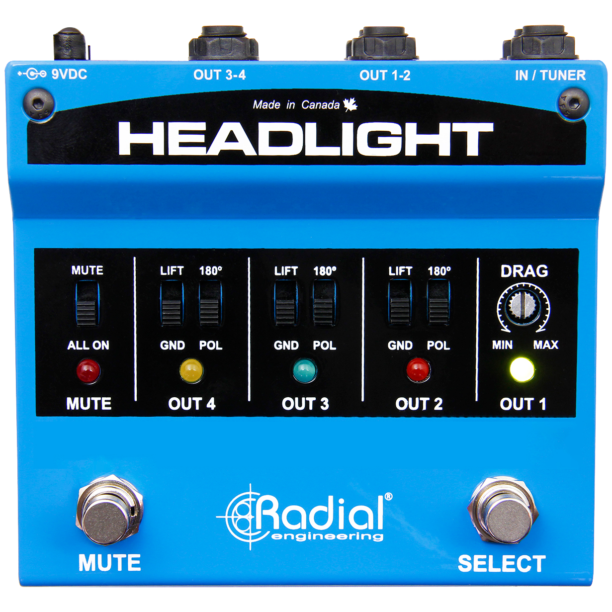 Radial Headlight Guitar Amp Selector