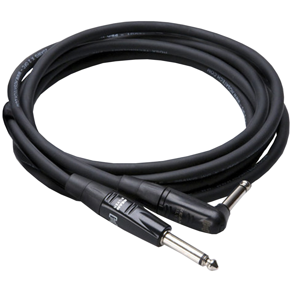 Hosa HGTR Professional Straight to Right Angle Guitar Cable