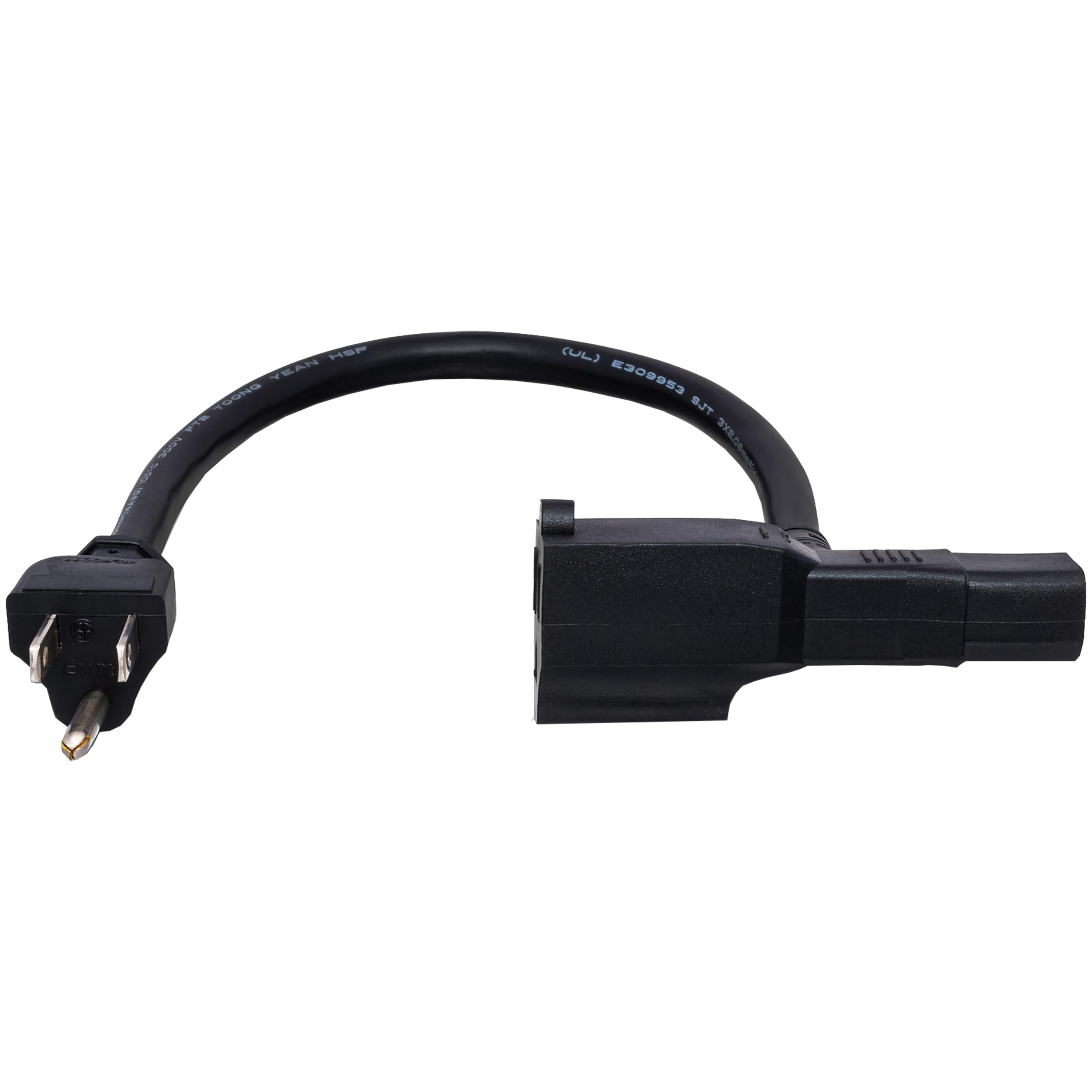 Hosa PWD Piggyback IEC to Edison Cable