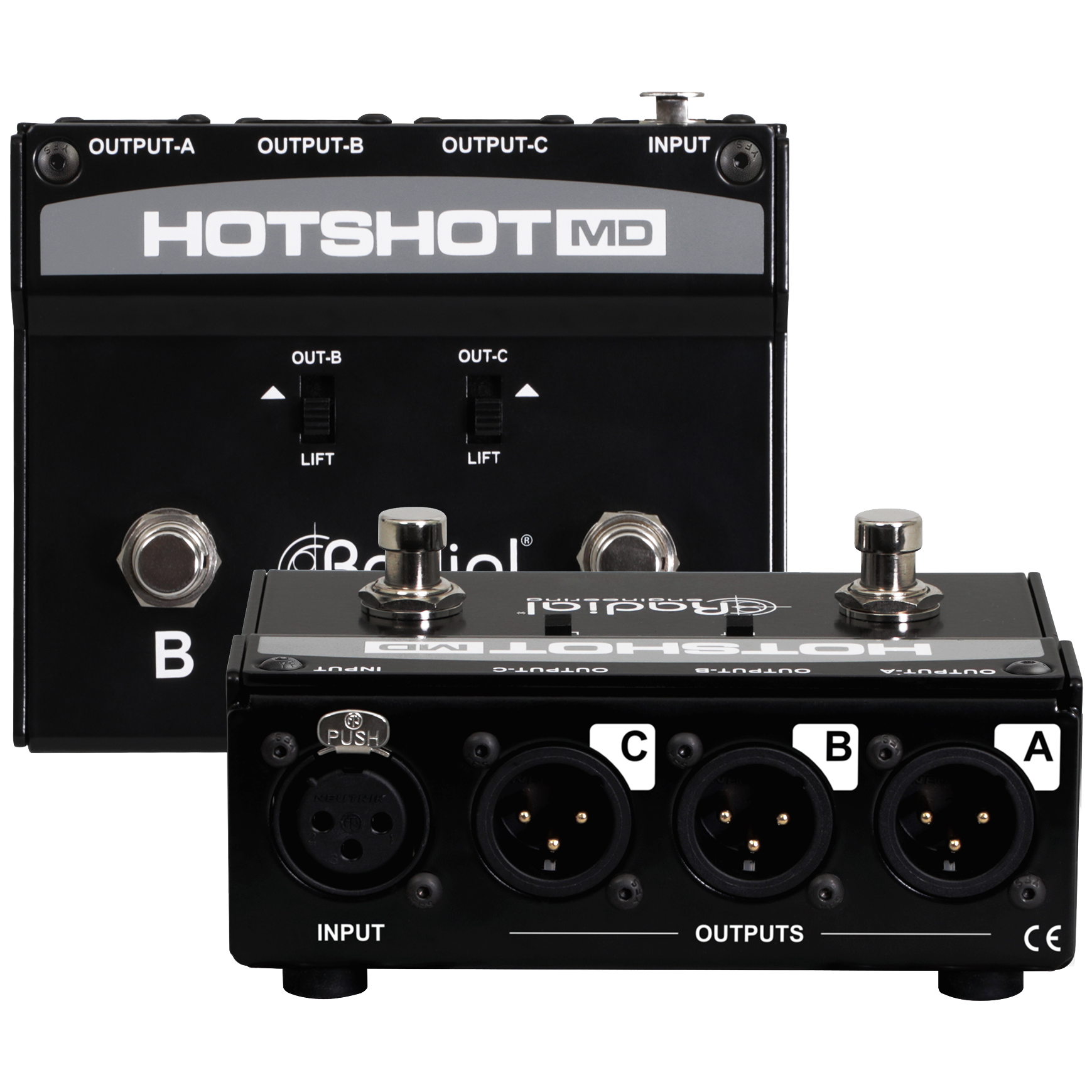 Radial HotShot MD Multi-Output Dynamic Mic Switcher