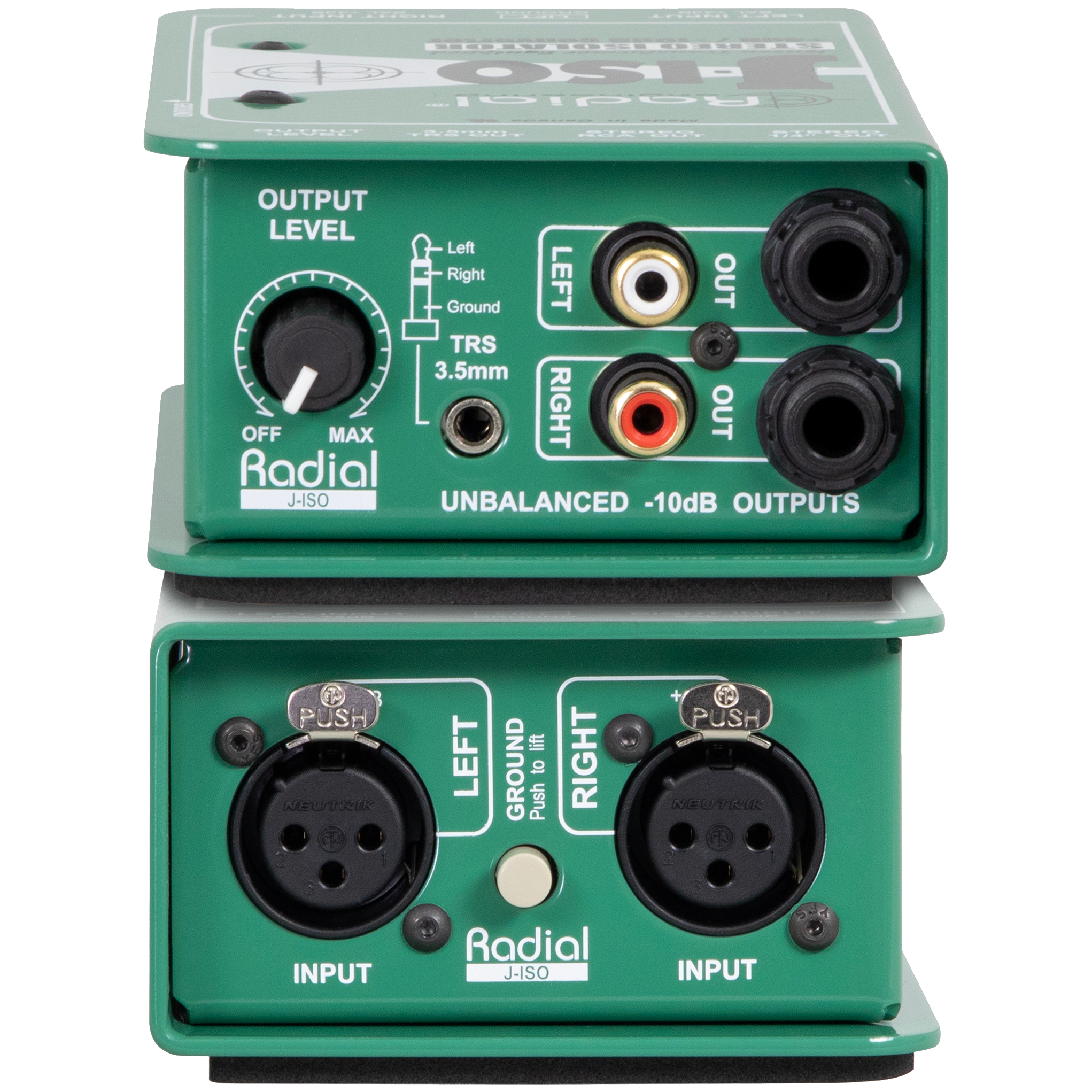 Radial J-Iso Stereo +4dB to -10dB Interface
