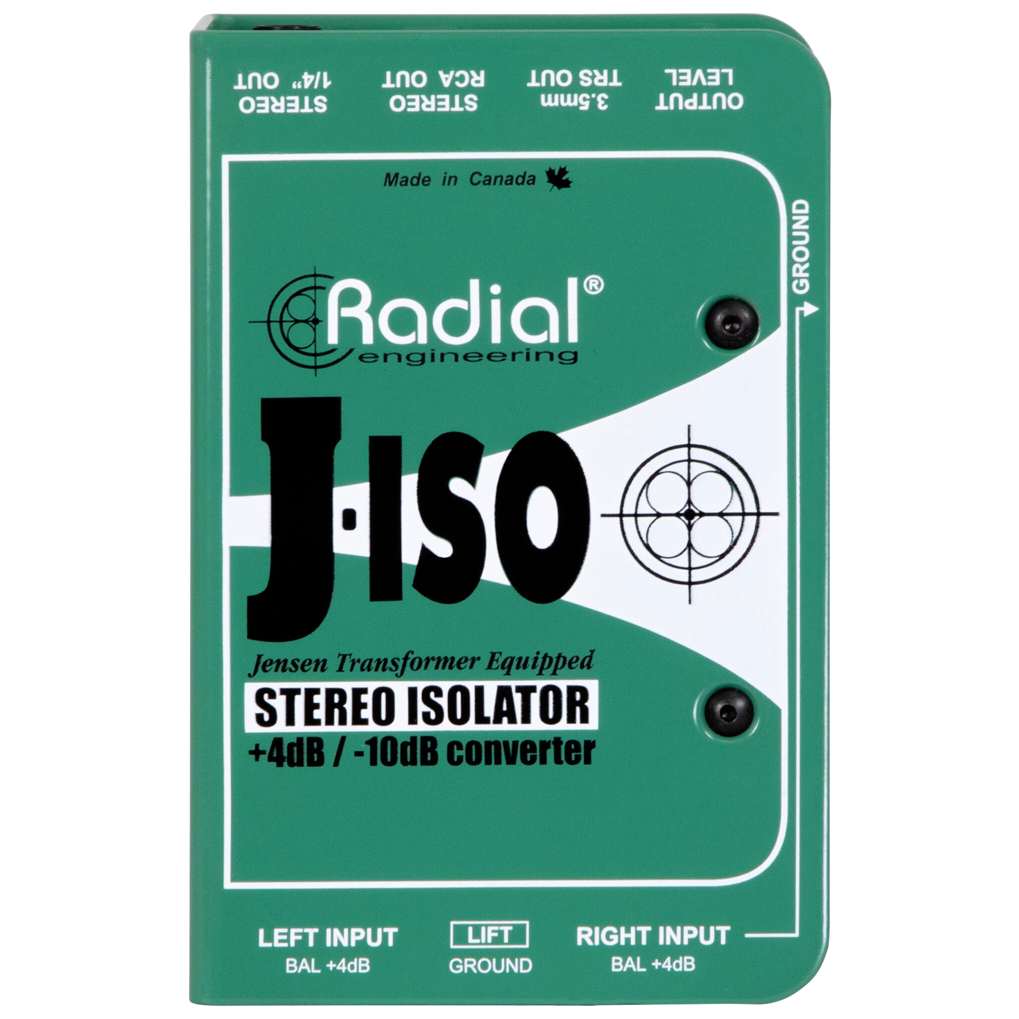 Radial J-Iso Stereo +4dB to -10dB Interface