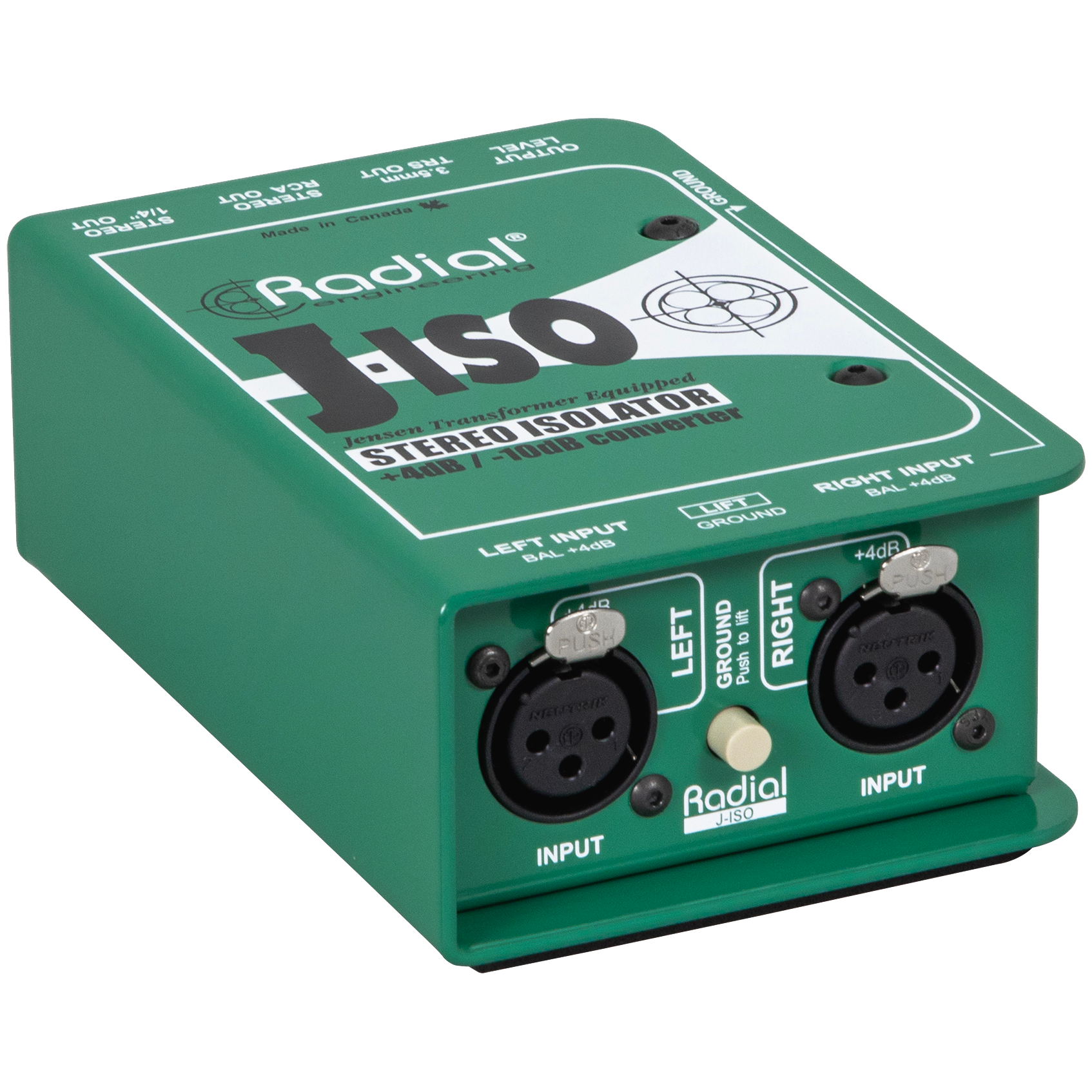 Radial J-Iso Stereo +4dB to -10dB Interface