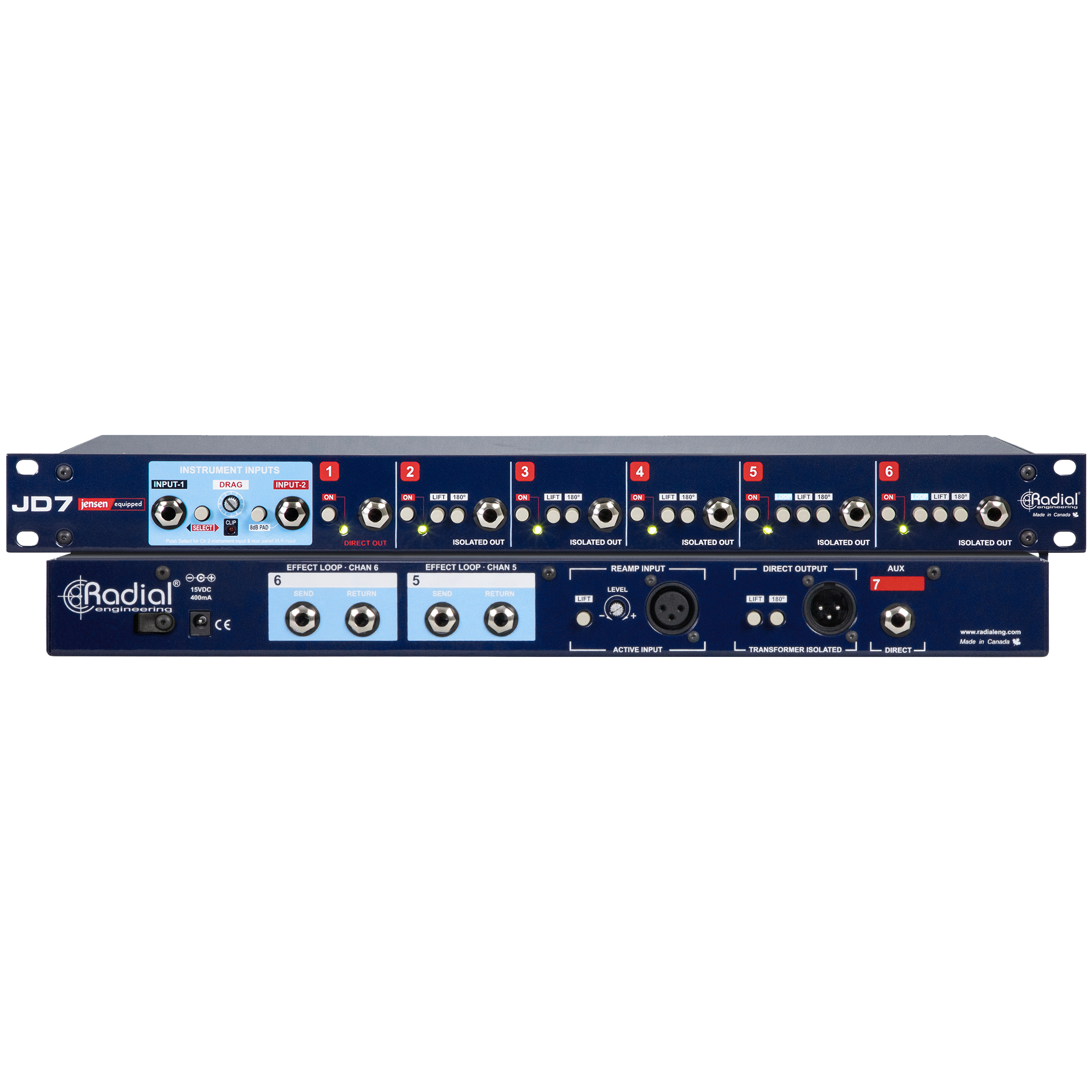 Radial JD7 Guitar Distributor and Splitter