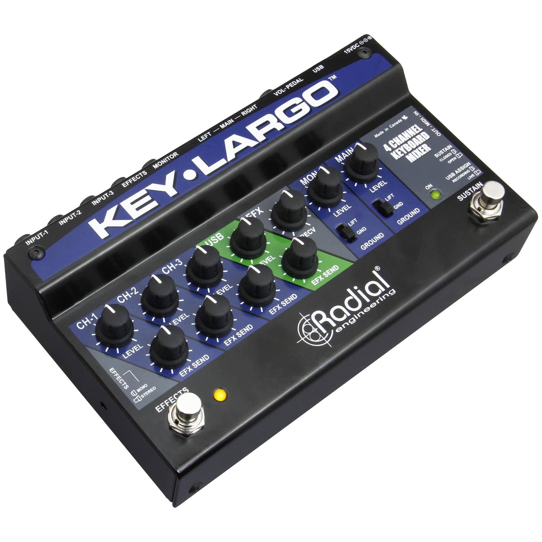 Radial Key-Largo Keyboard Mixer
